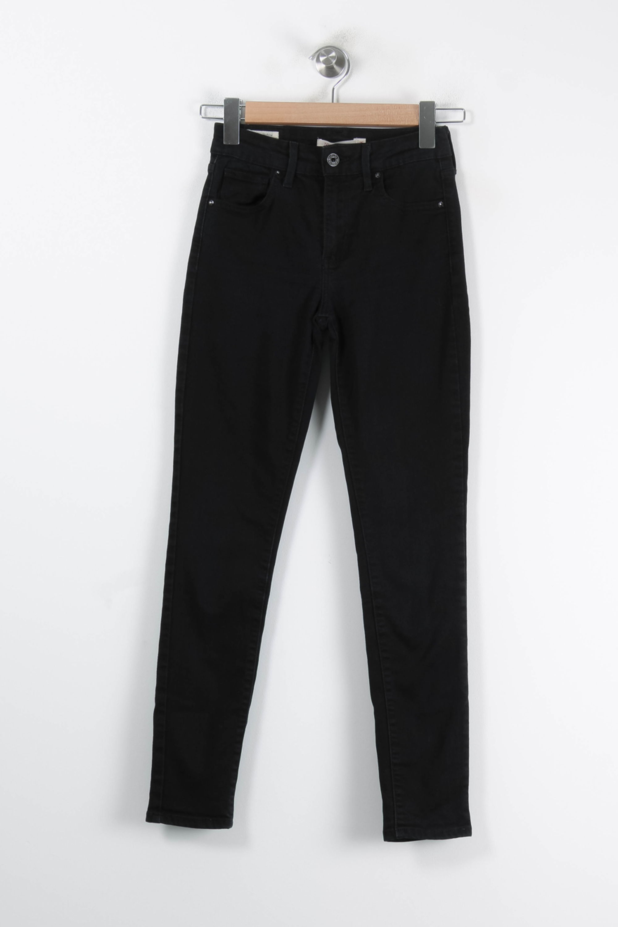 Cropped slim jeans with studs LEVI'S - Seconde main Black