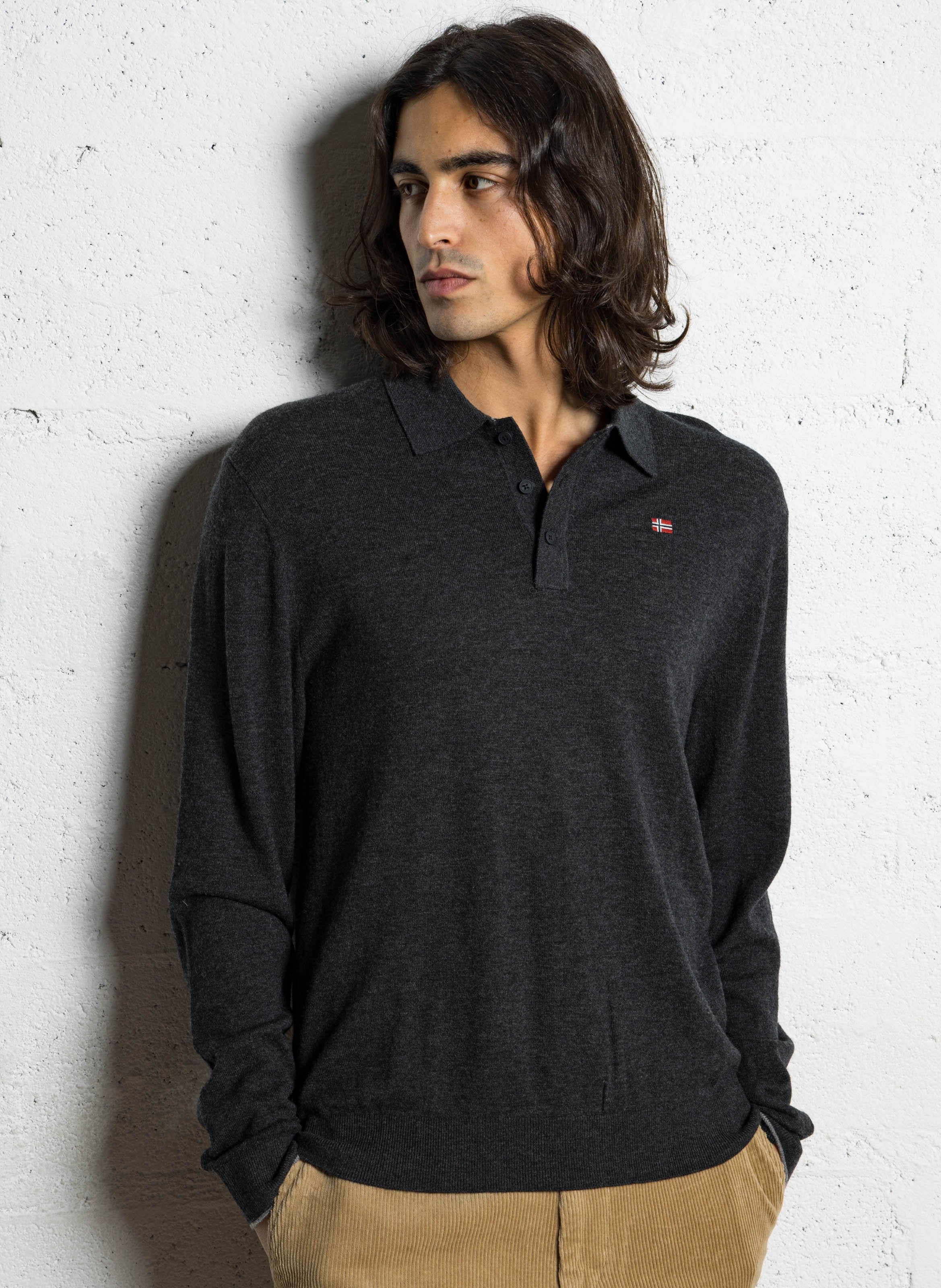 Polo manches longues en laine NAPAPIJRI