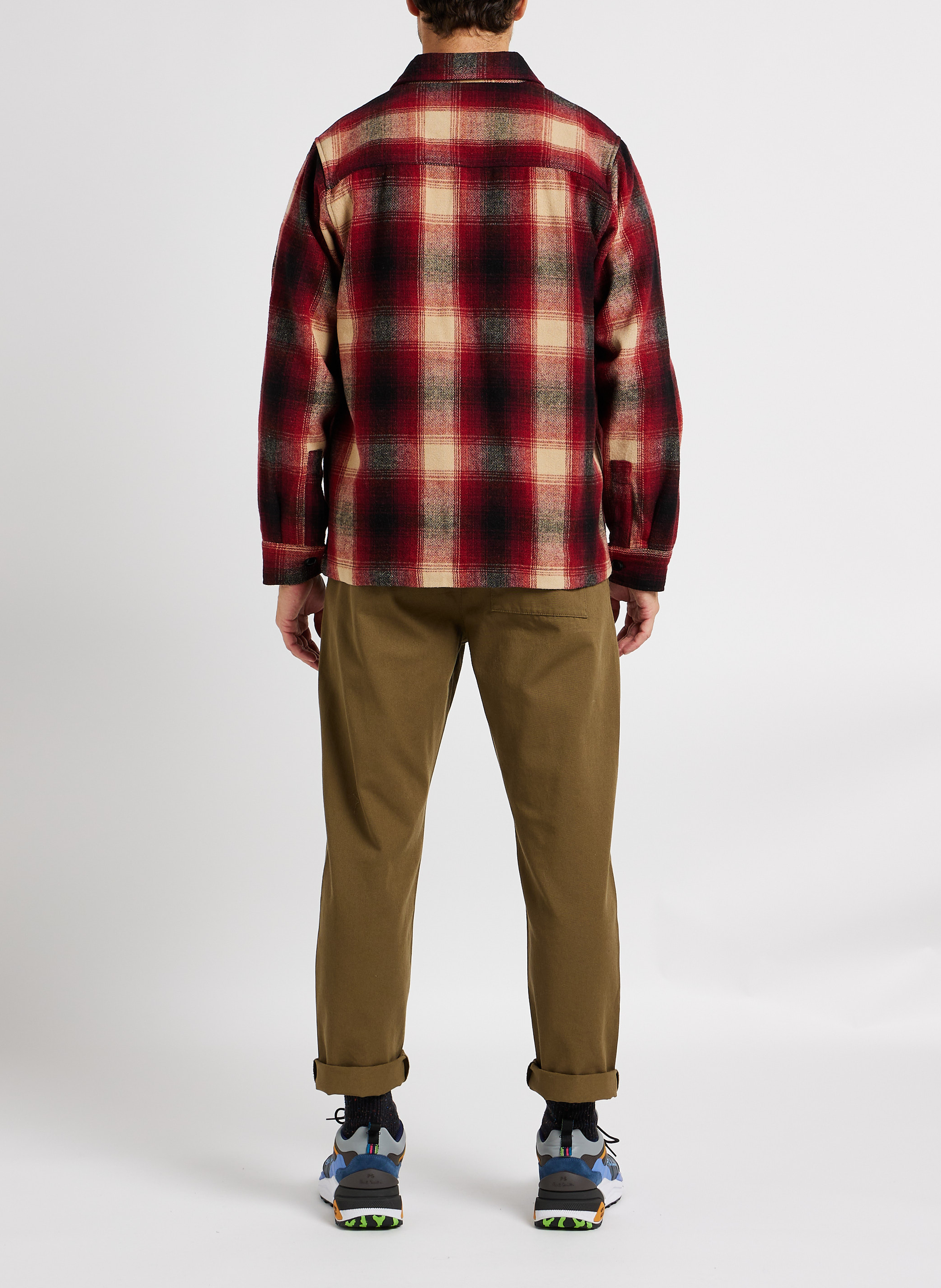 Hemdjacke mit Karomuster SCHOTT Rot