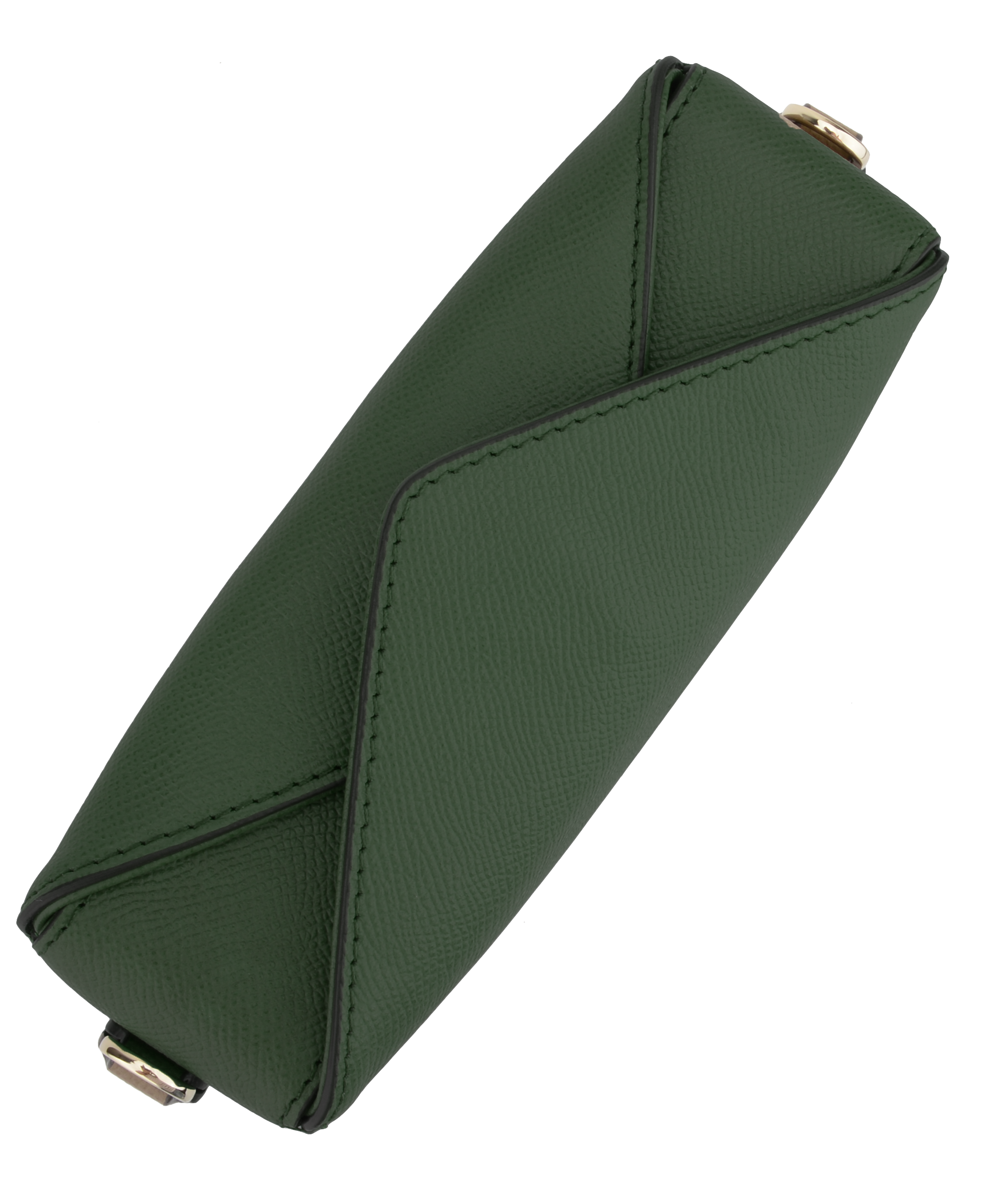 Crossbody bag in cow leather POURCHET Green