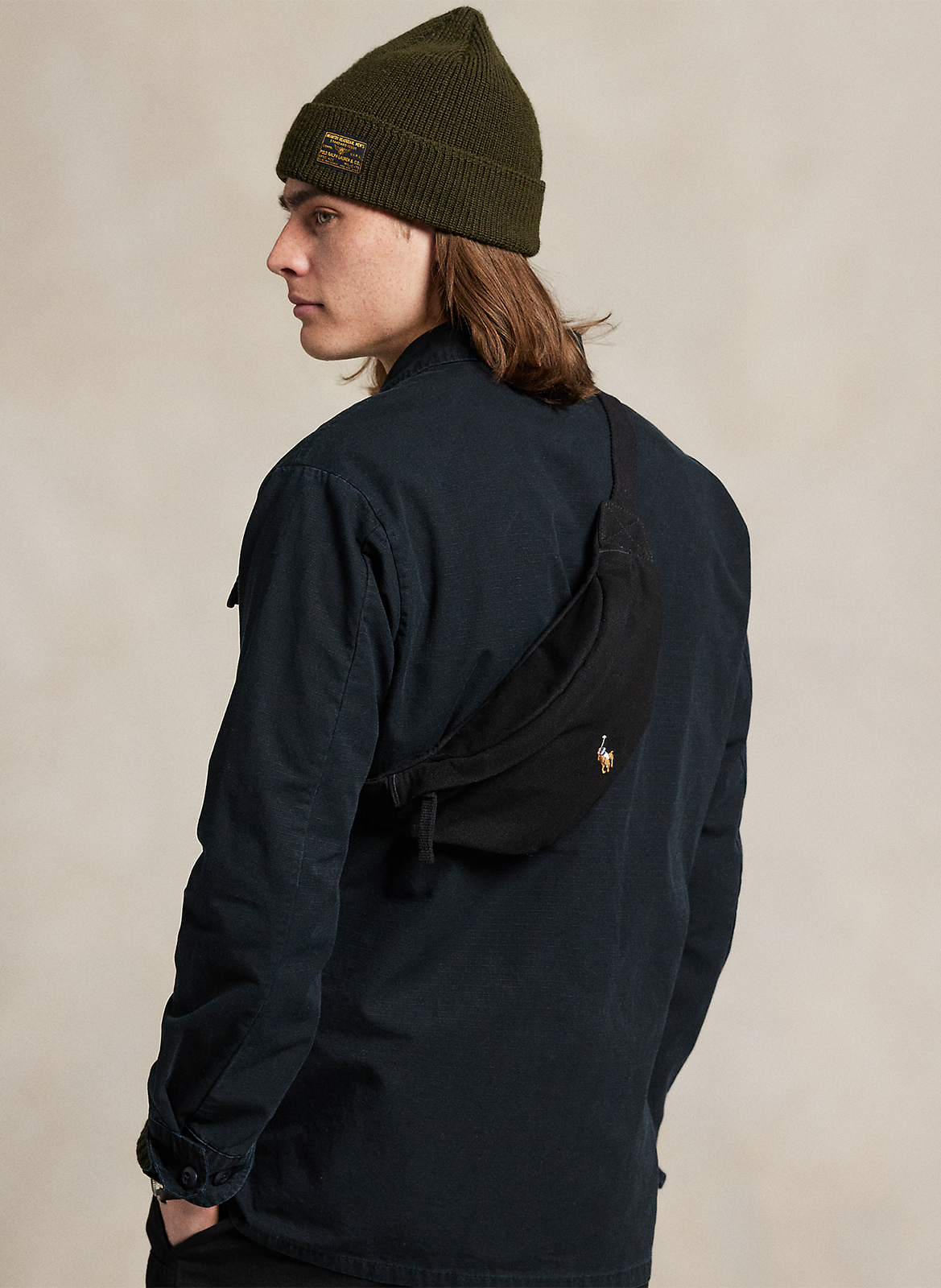 <em>Tailleband met geborduurd logo in katoen</em> POLO RALPH LAUREN Zwart