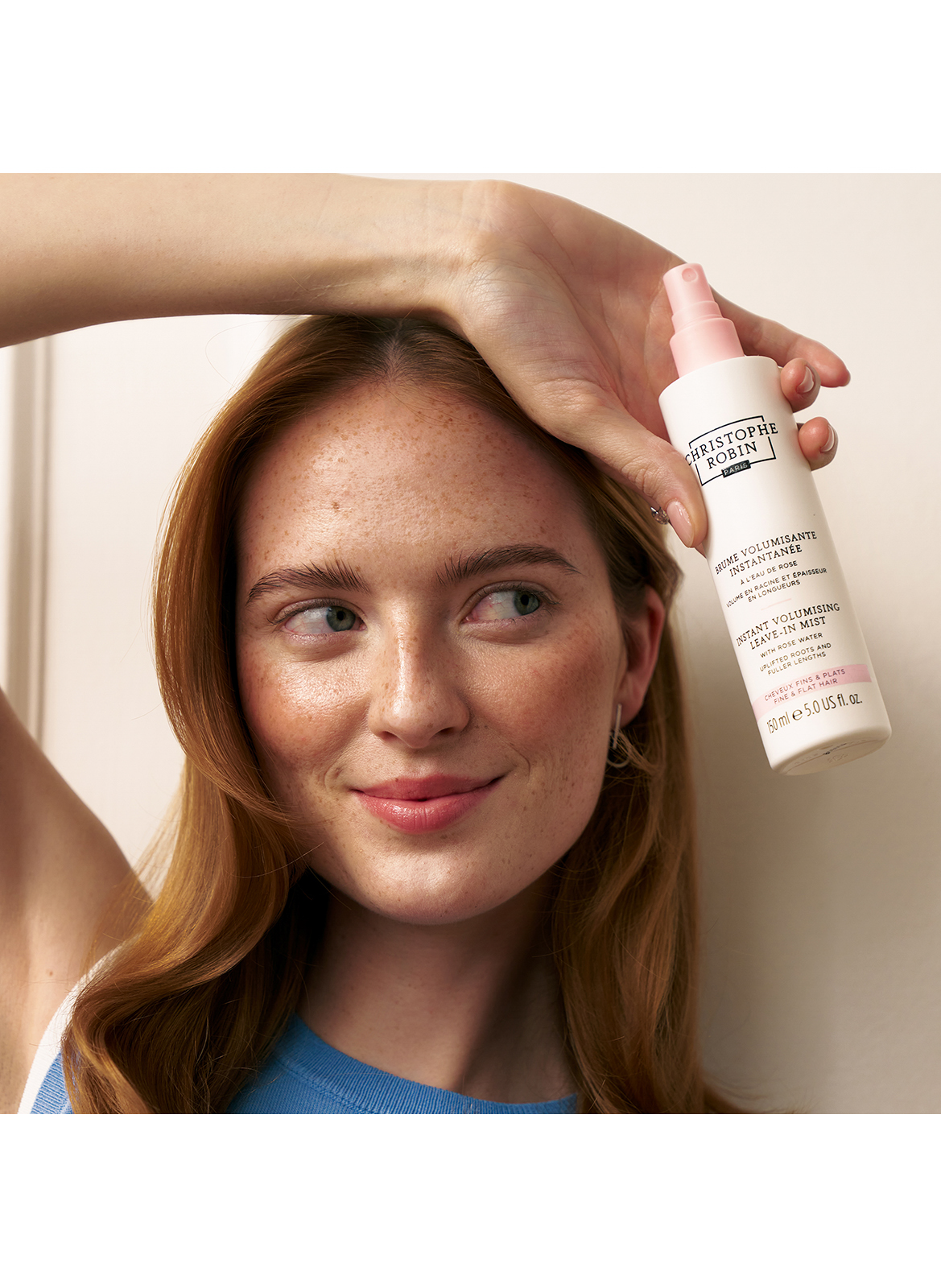 Brume volumisante instantanée à l'eau de rose CHRISTOPHE ROBIN No color