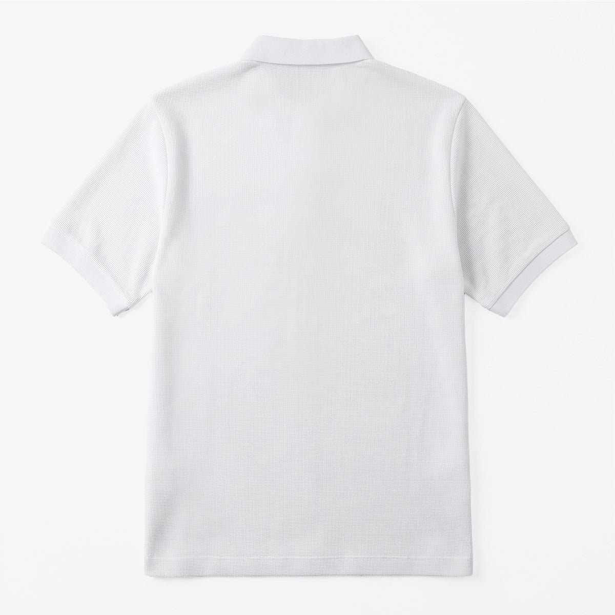 Short-sleeved waffle cotton polo SERGE BLANCO White