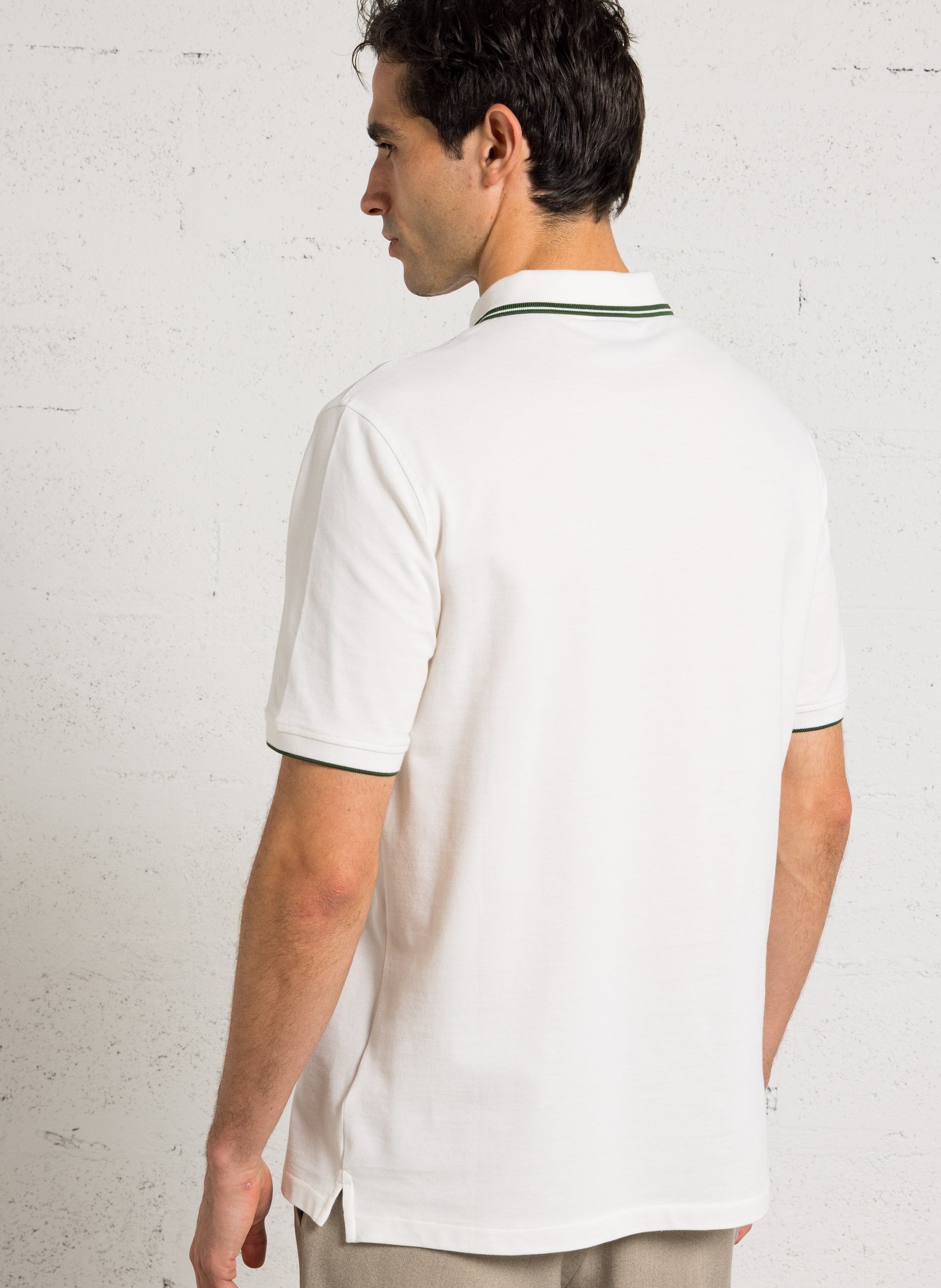 Short-sleeved polo with embroidery PAUL SMITH White