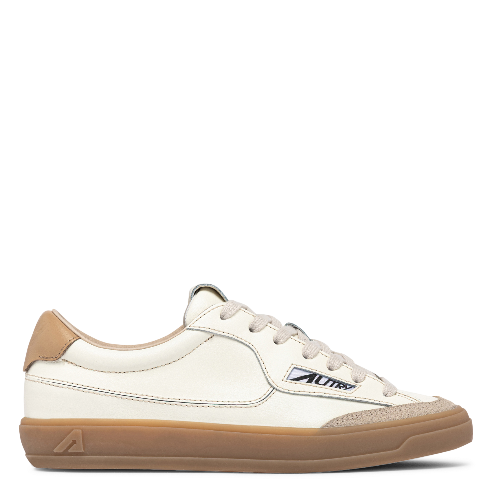 Niedrige Sneaker aus Leder-Mix AUTRY Weiss