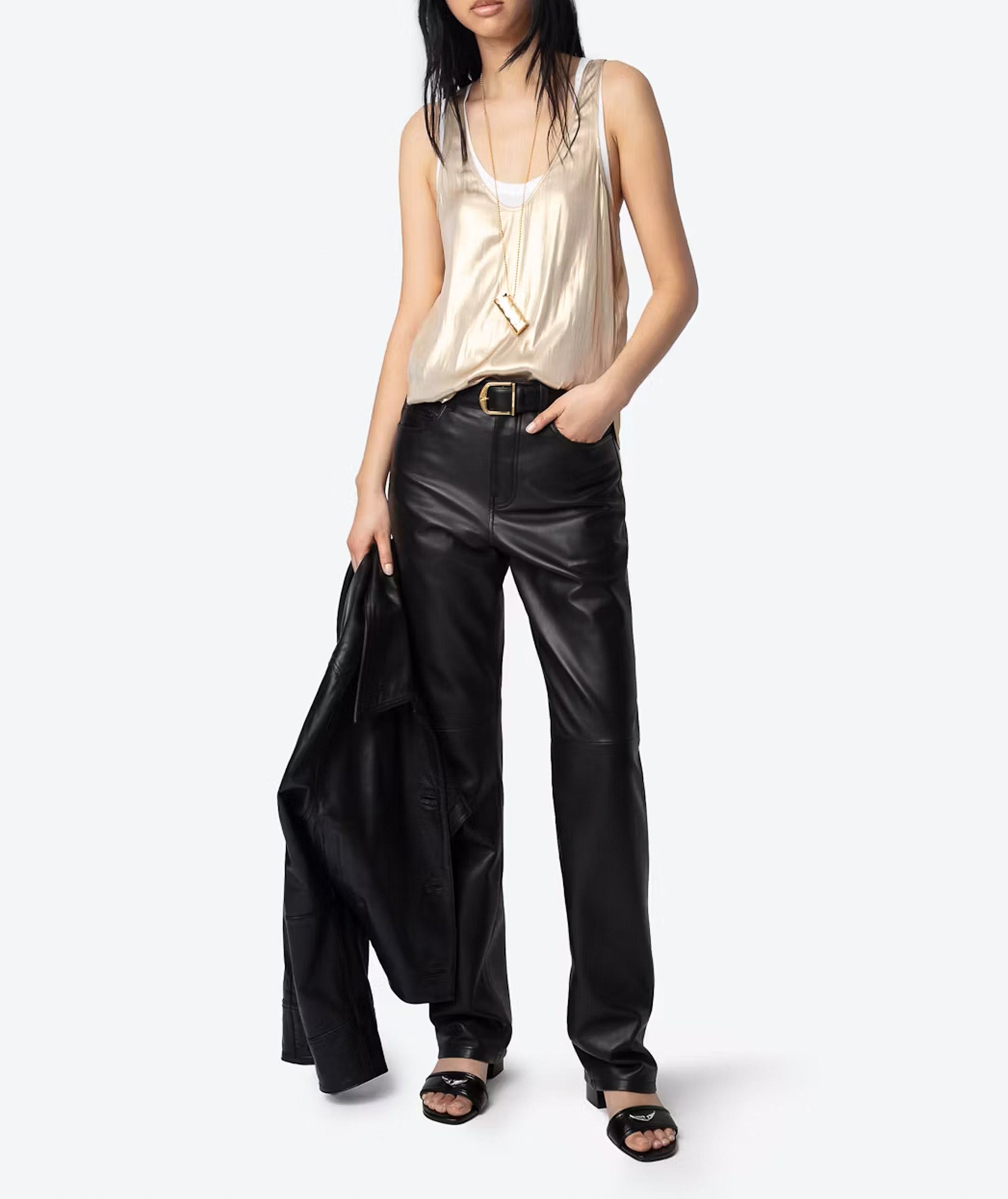 Bedrucktes Viskose-Top ZADIG&VOLTAIRE Gelb