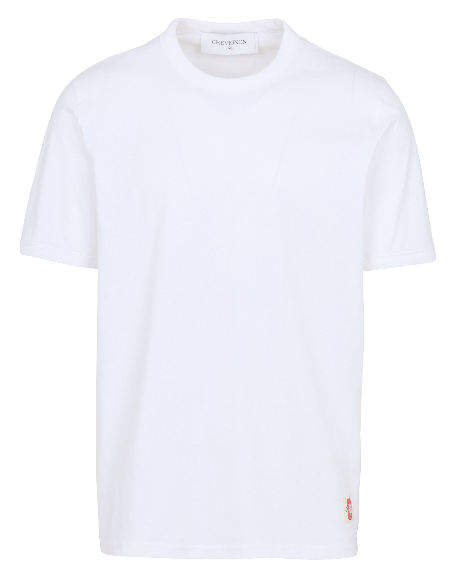 Oversized round-neck cotton T-shirt CHEVIGNON White