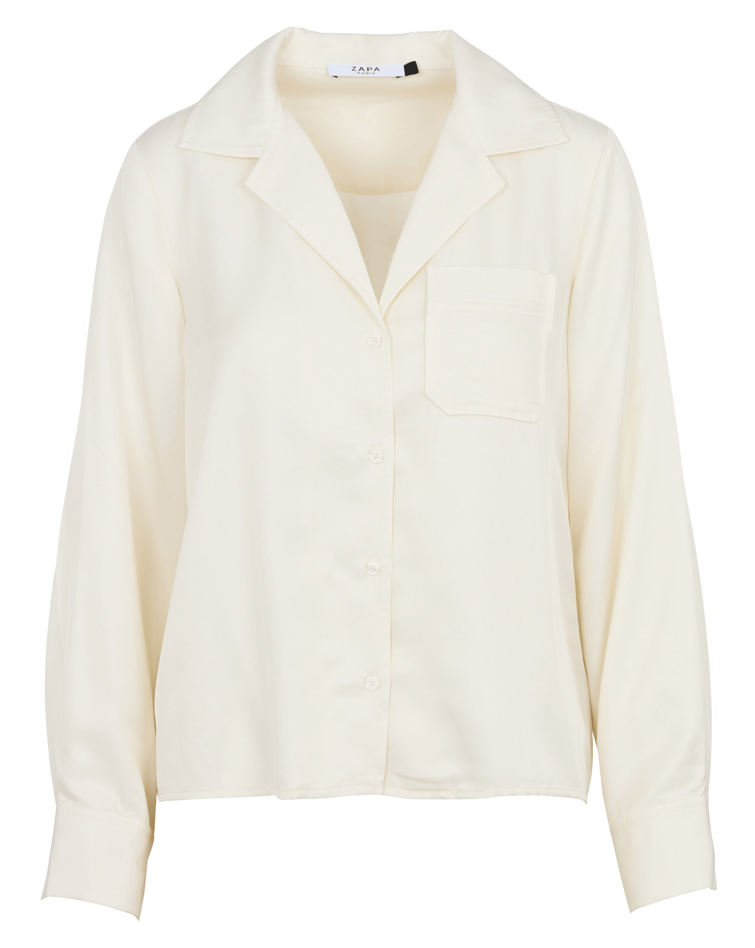 Straight shirt with tailored collar ZAPA White