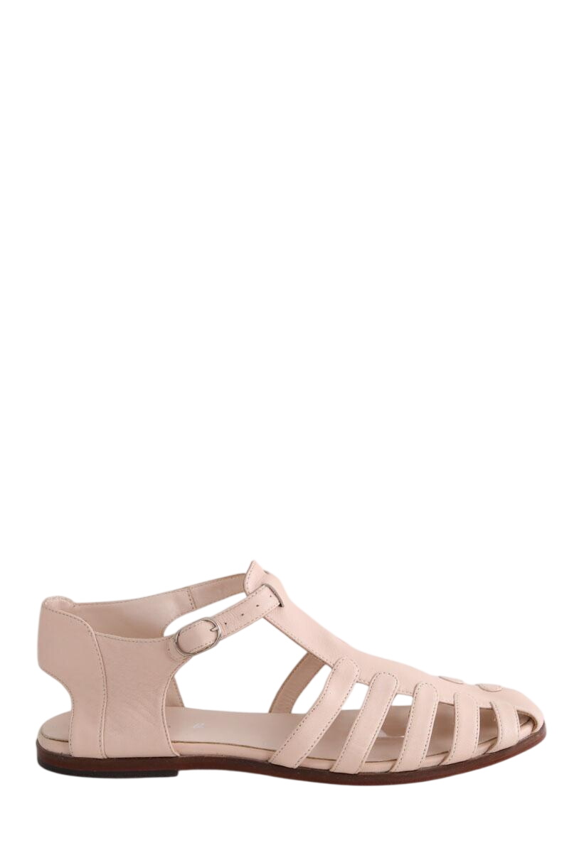 Faux leather sandals AGNES B. - Seconde Main Pink