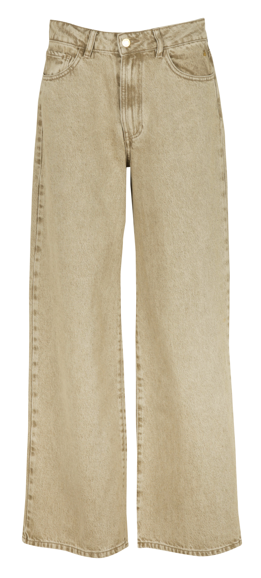 Wide-leg cotton-blend jeans DES PETITS HAUTS Pink