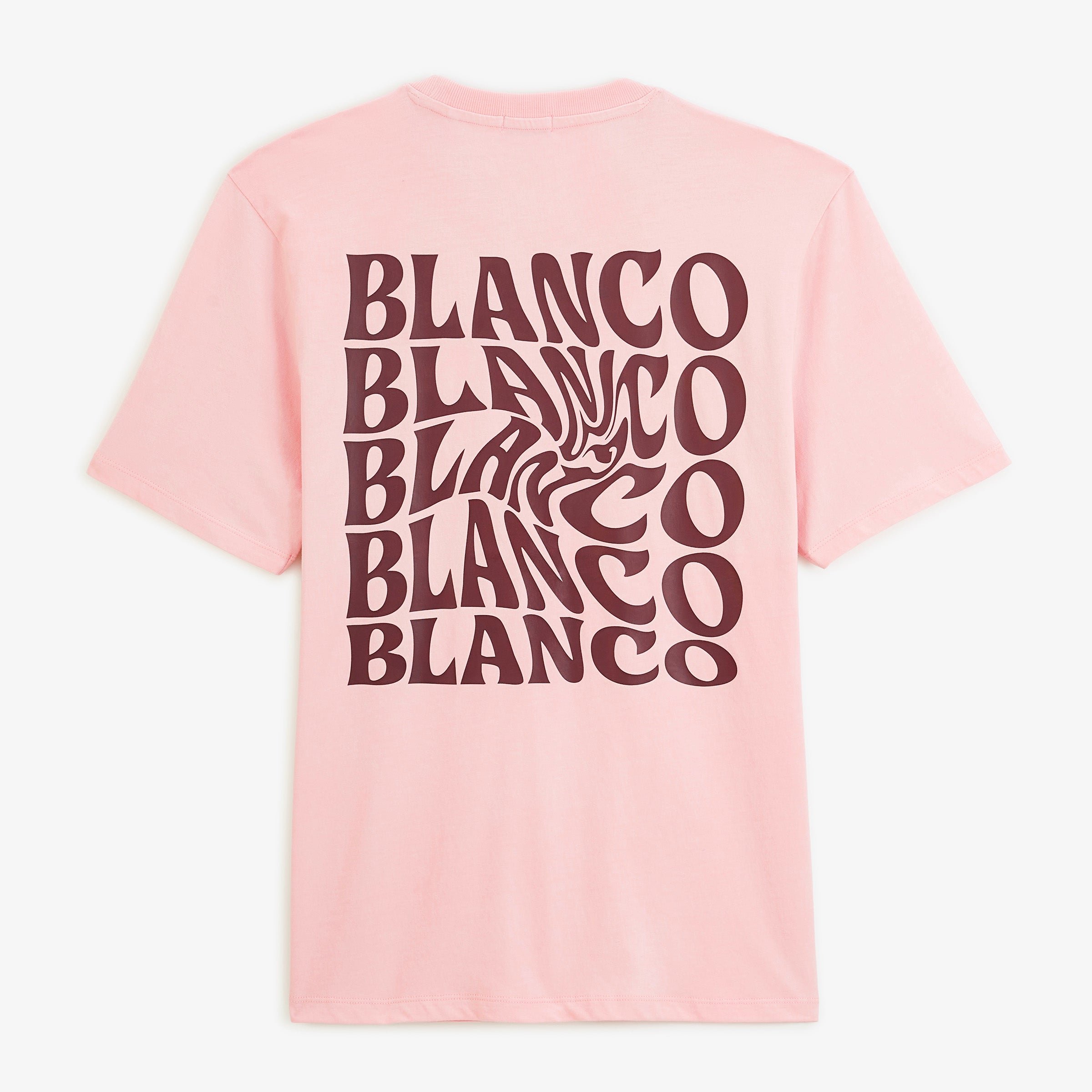 Short-sleeve t-shirt THÉO with printed back blanco twist rose pivoine SERGE BLANCO Pink