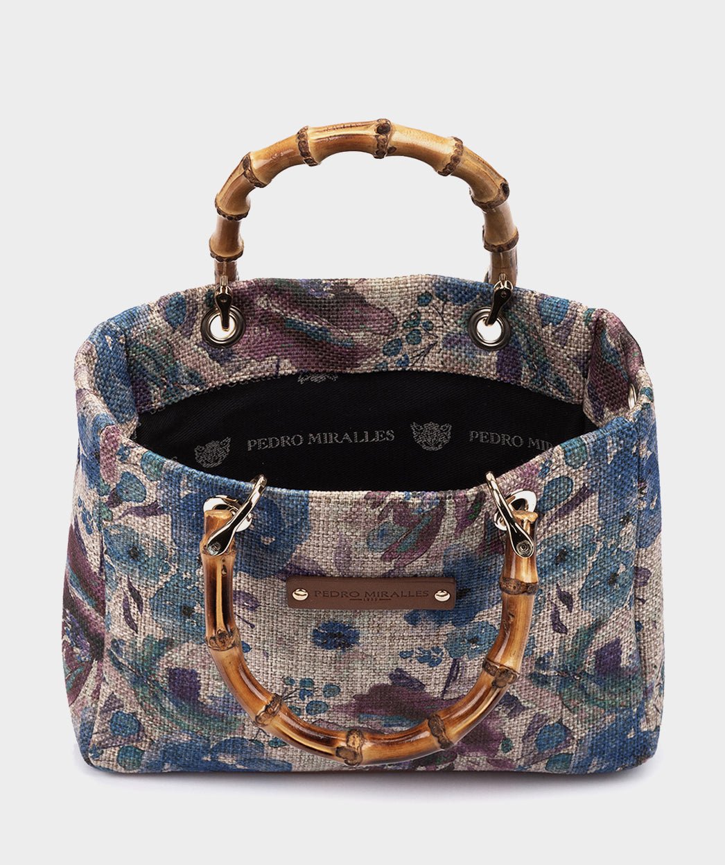 Fabric crossbody bag with inner toiletry pouch. PEDRO MIRALLES Blue