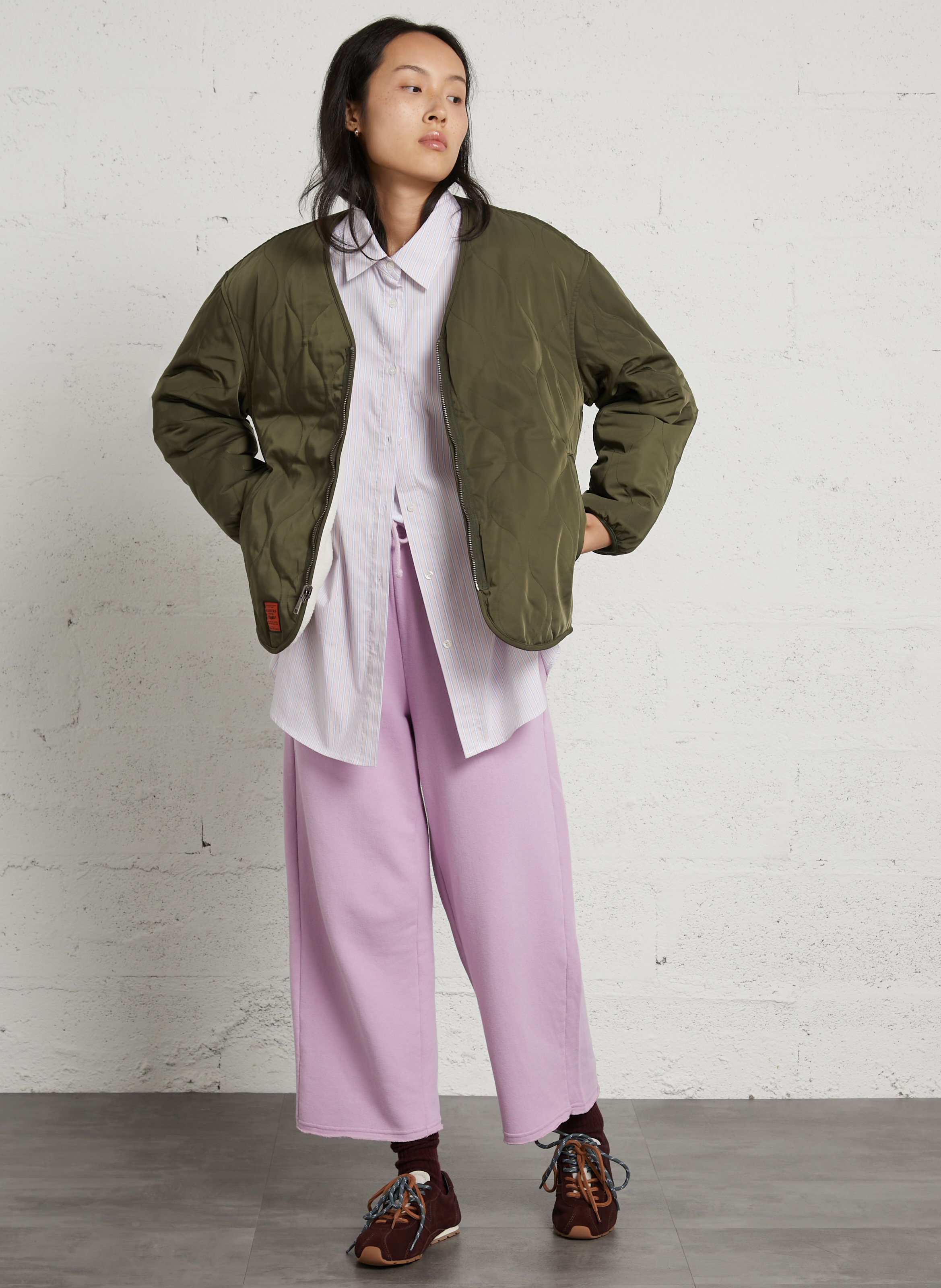 Loose-fit organic cotton shirt AMERICAN VINTAGE Pink