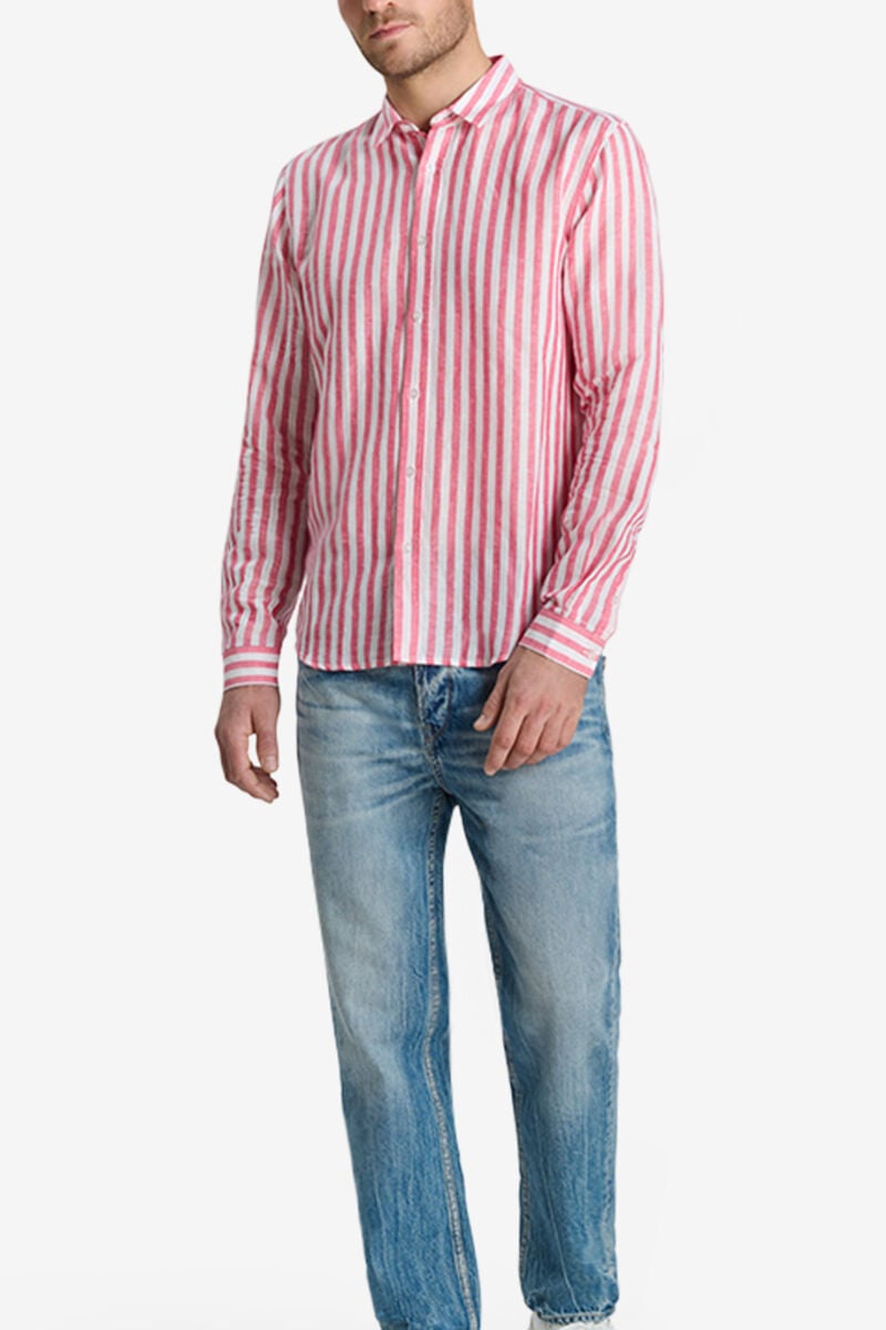 Buttoned shirt LE TEMPS DES CERISES Red