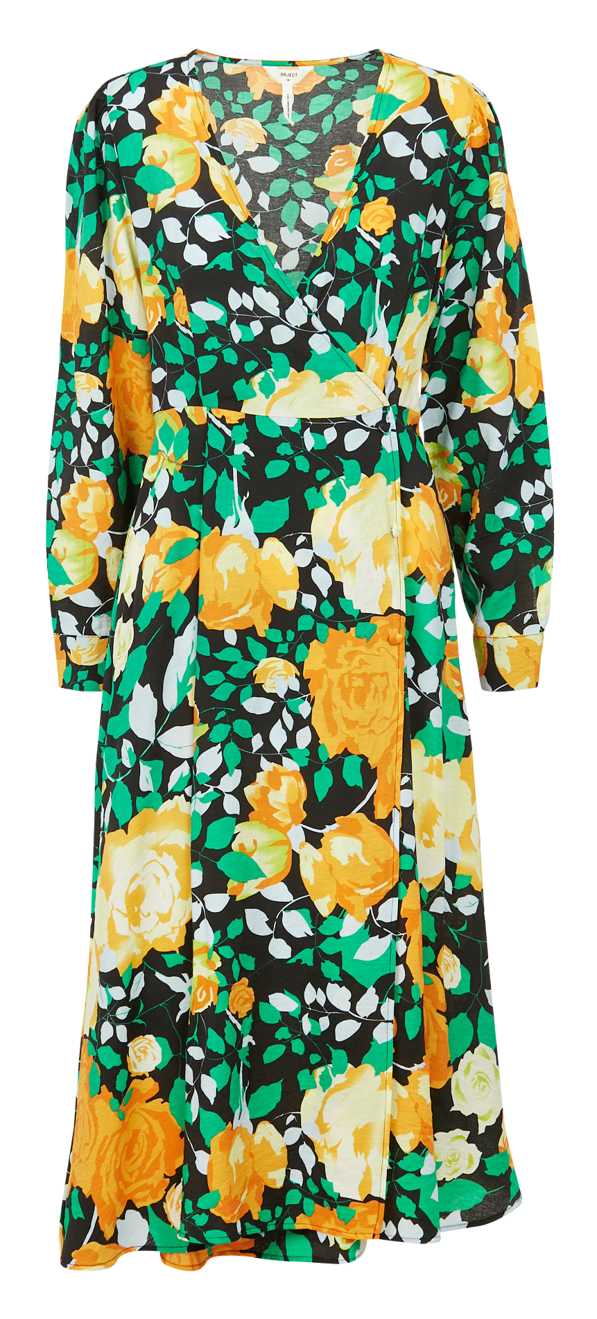 Robe longue imprimée OBJECT Vert