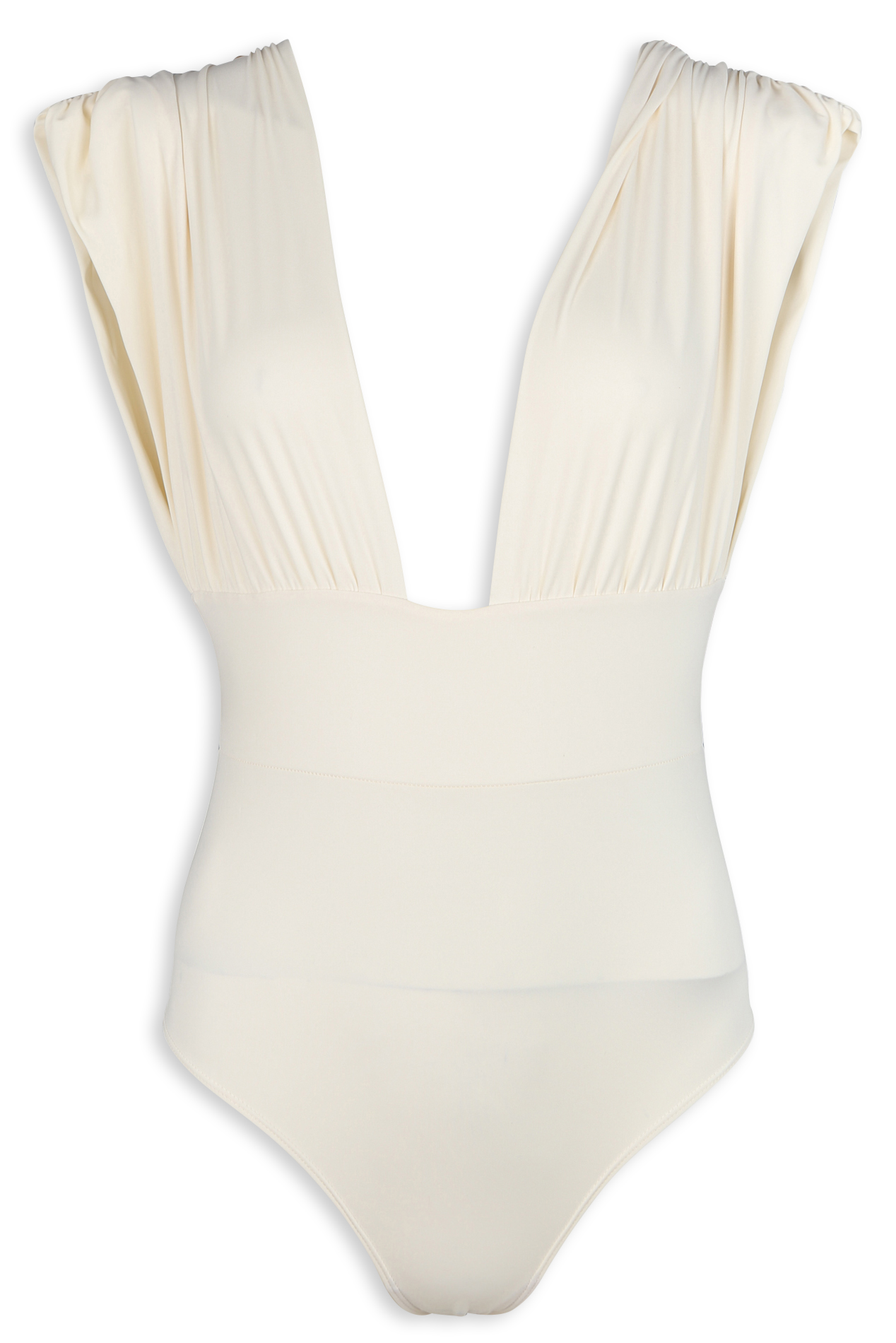 Maillot de bain 1 pièce à effet drapé MAIO PARIS Blanc