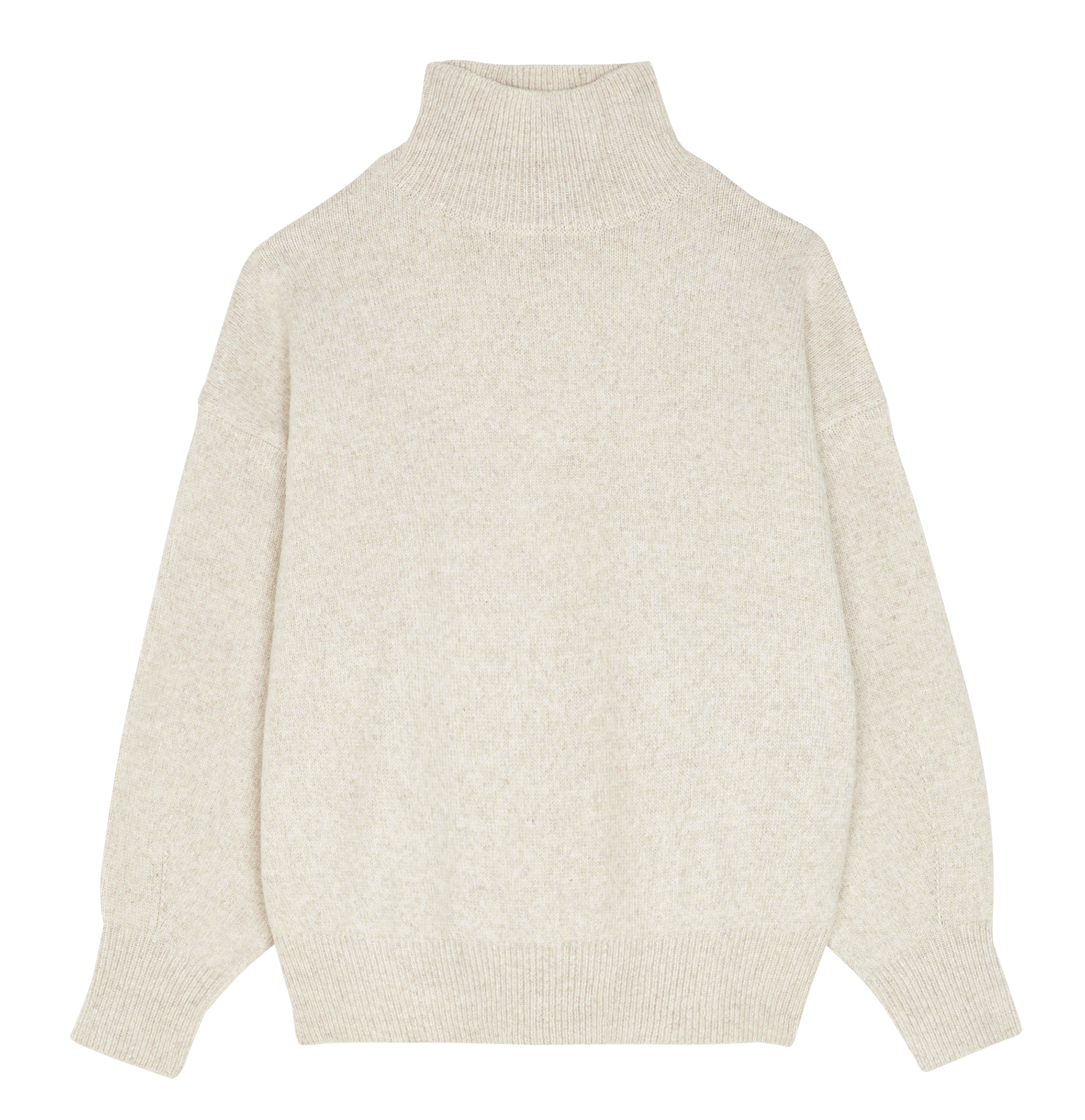 Pull oversize col montant   Oat melange