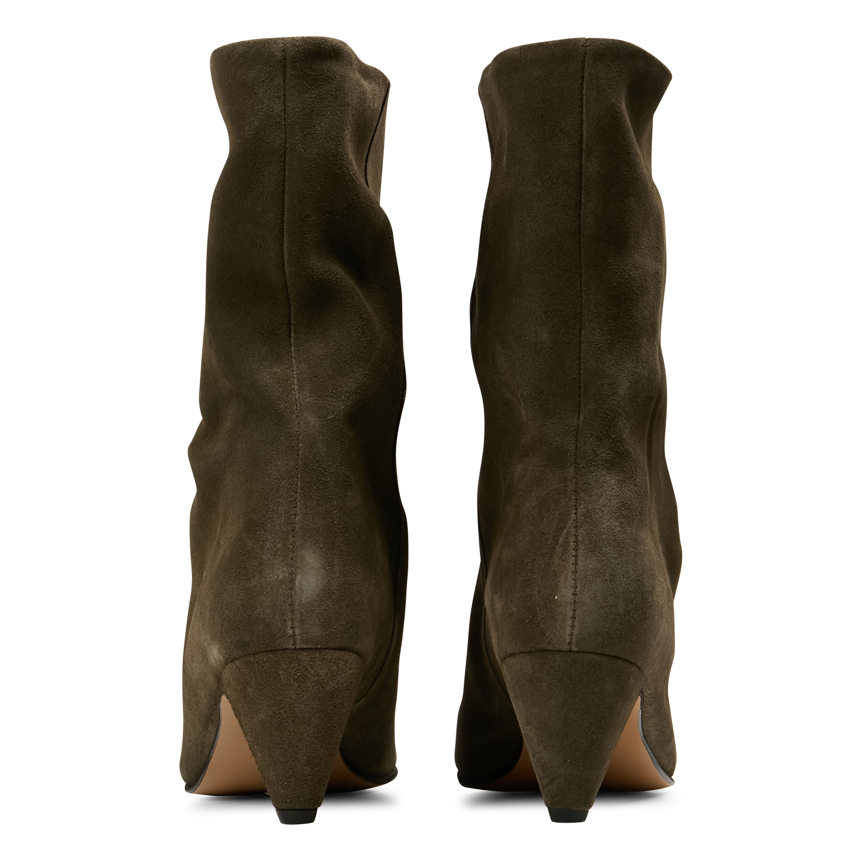 Bottines à talon en velours ANONYMOUS COPENHAGEN Vert