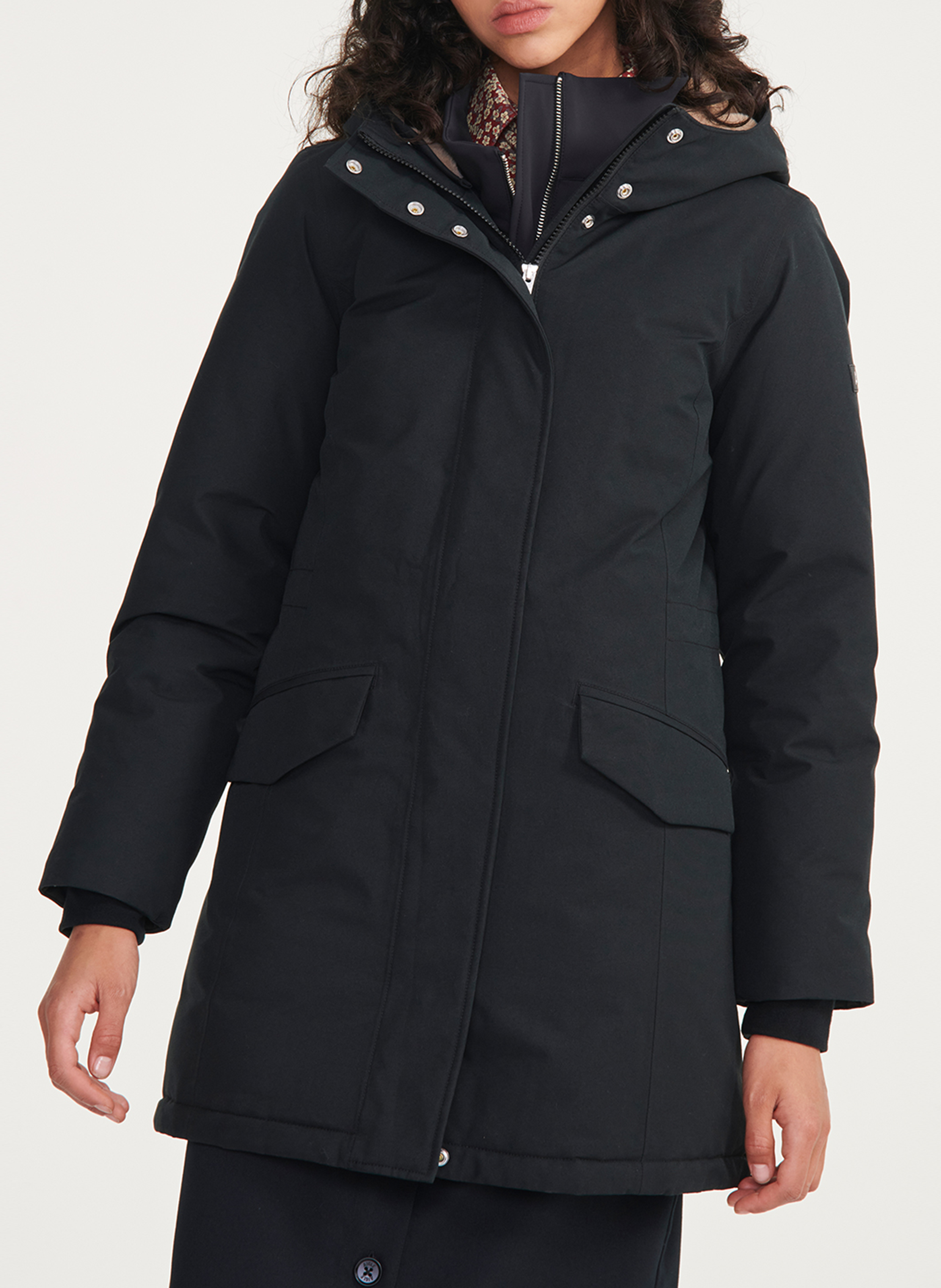 Parka col capuche Noir Aigle Femme AO51 Place des Tendances