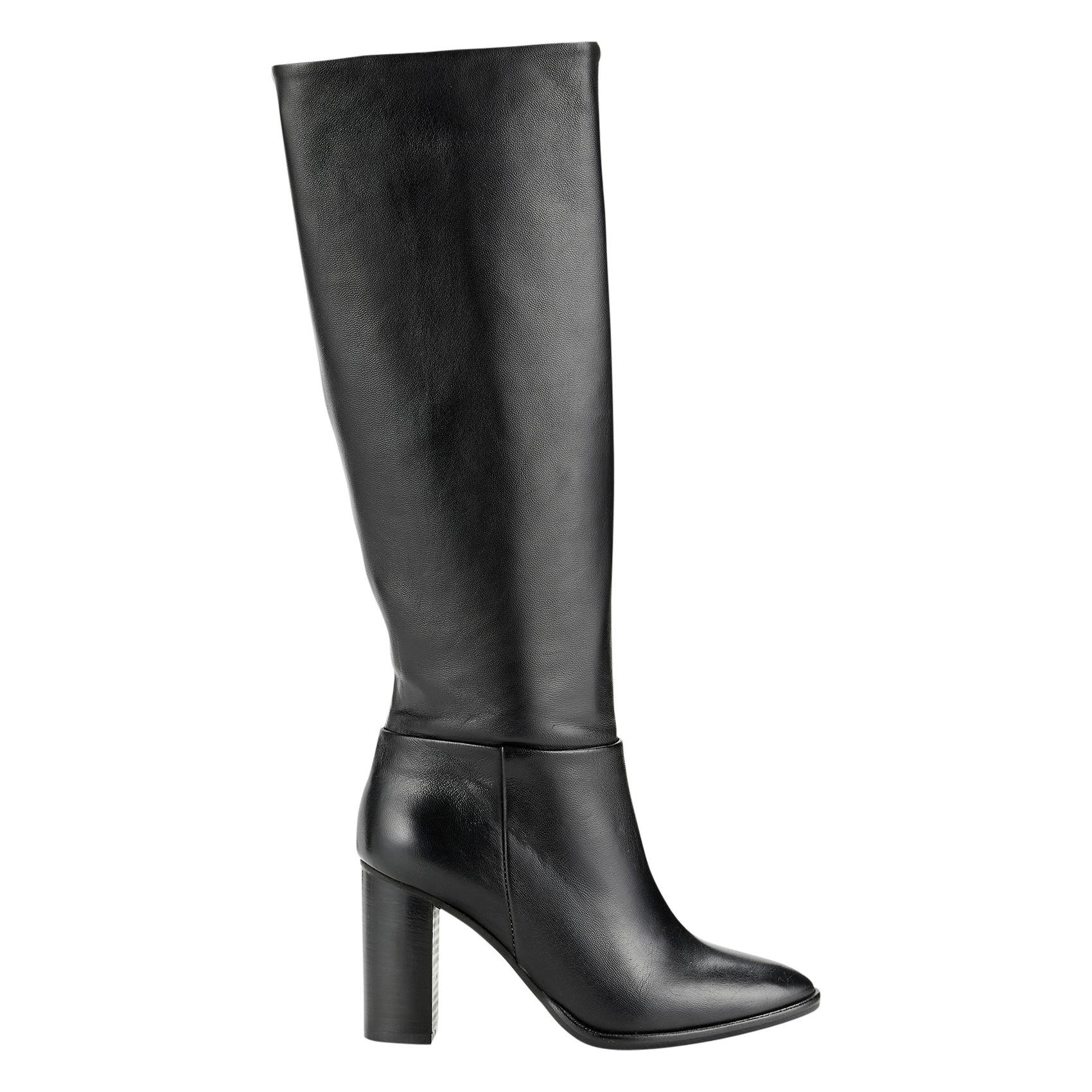 Heeled leather ankle boots COSMOPARIS Black