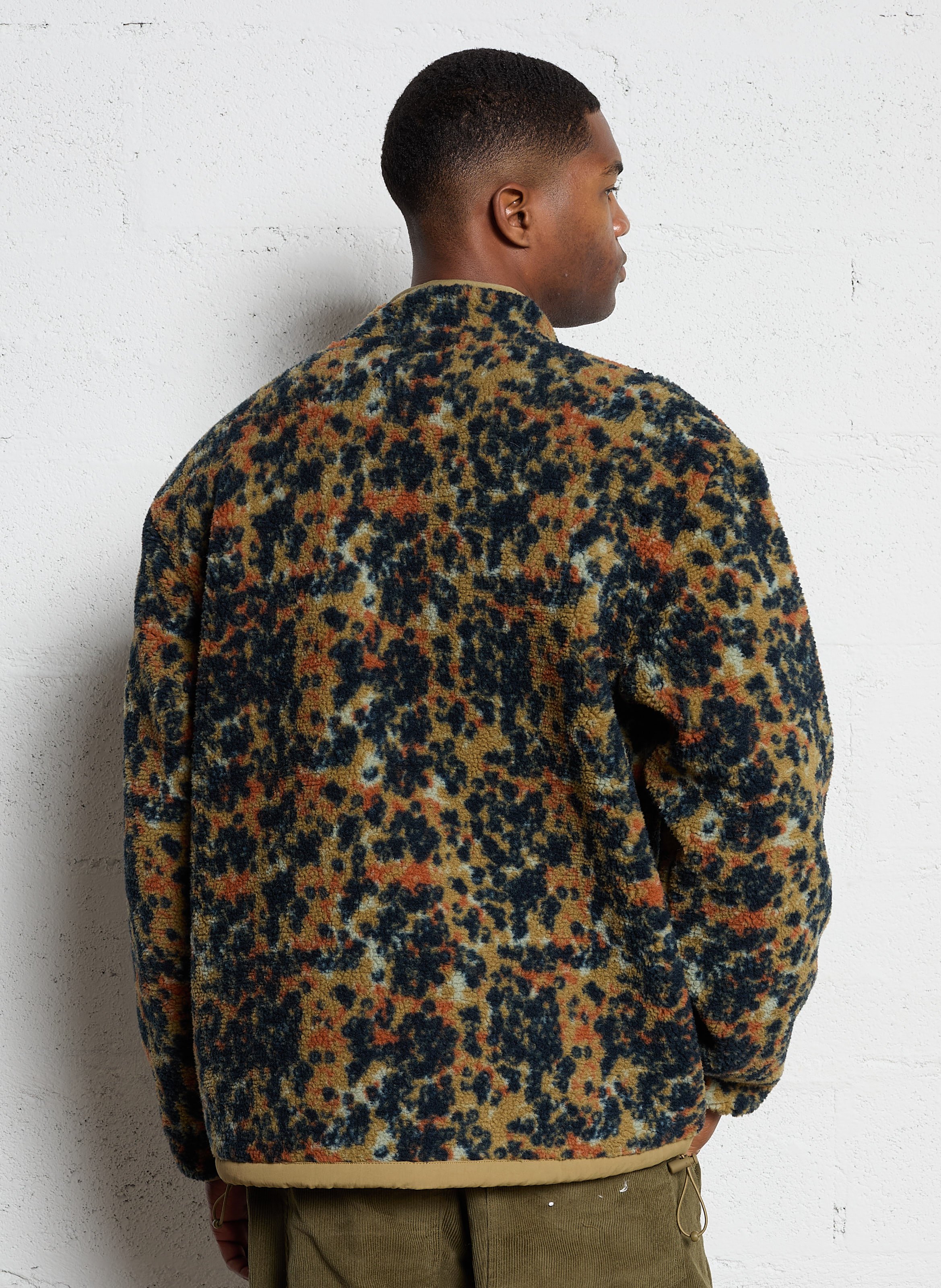 Polaire ample imprimée  FARAH Vert