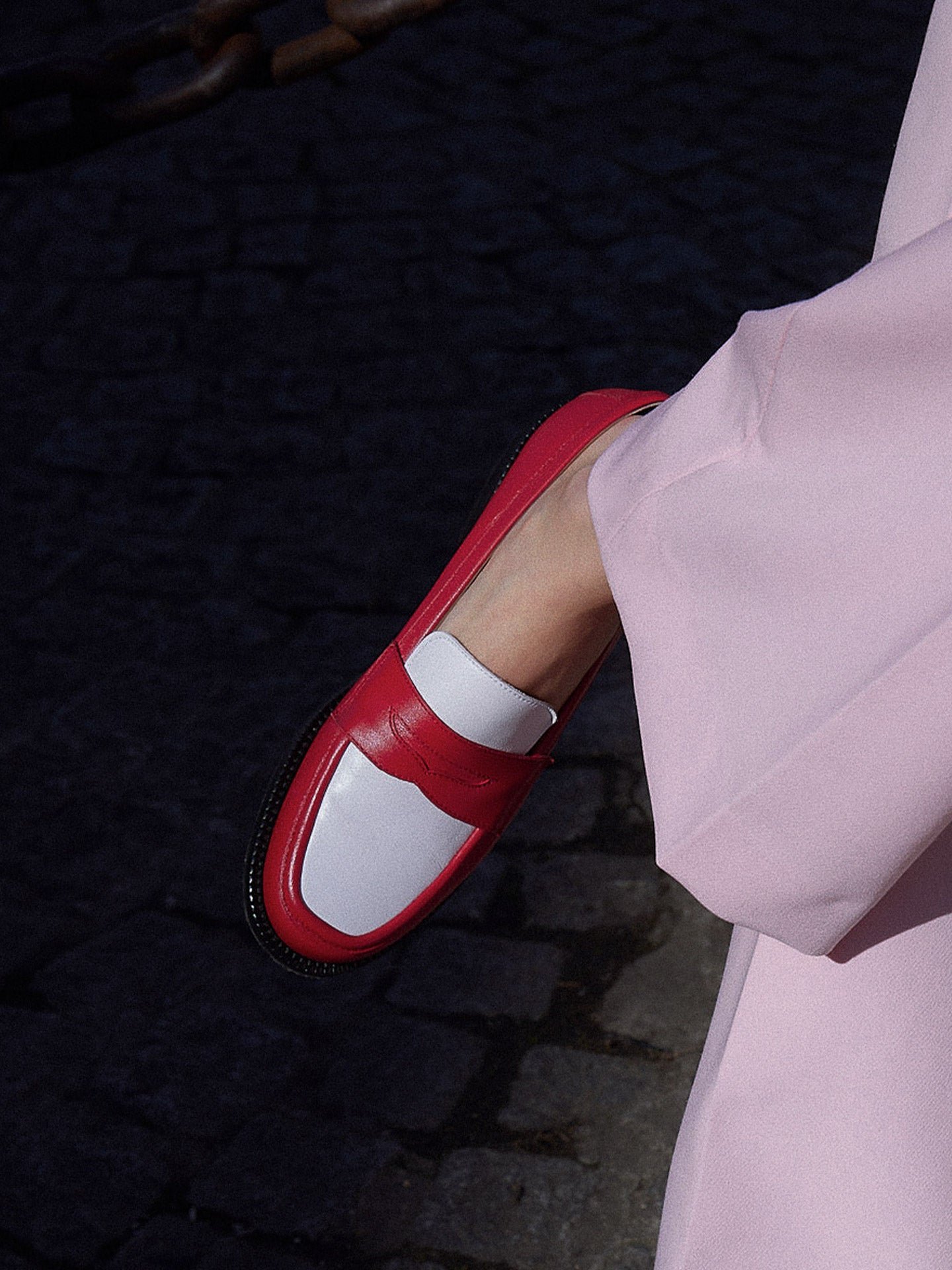 Nappa leather moccasins EMZI PARIS Red