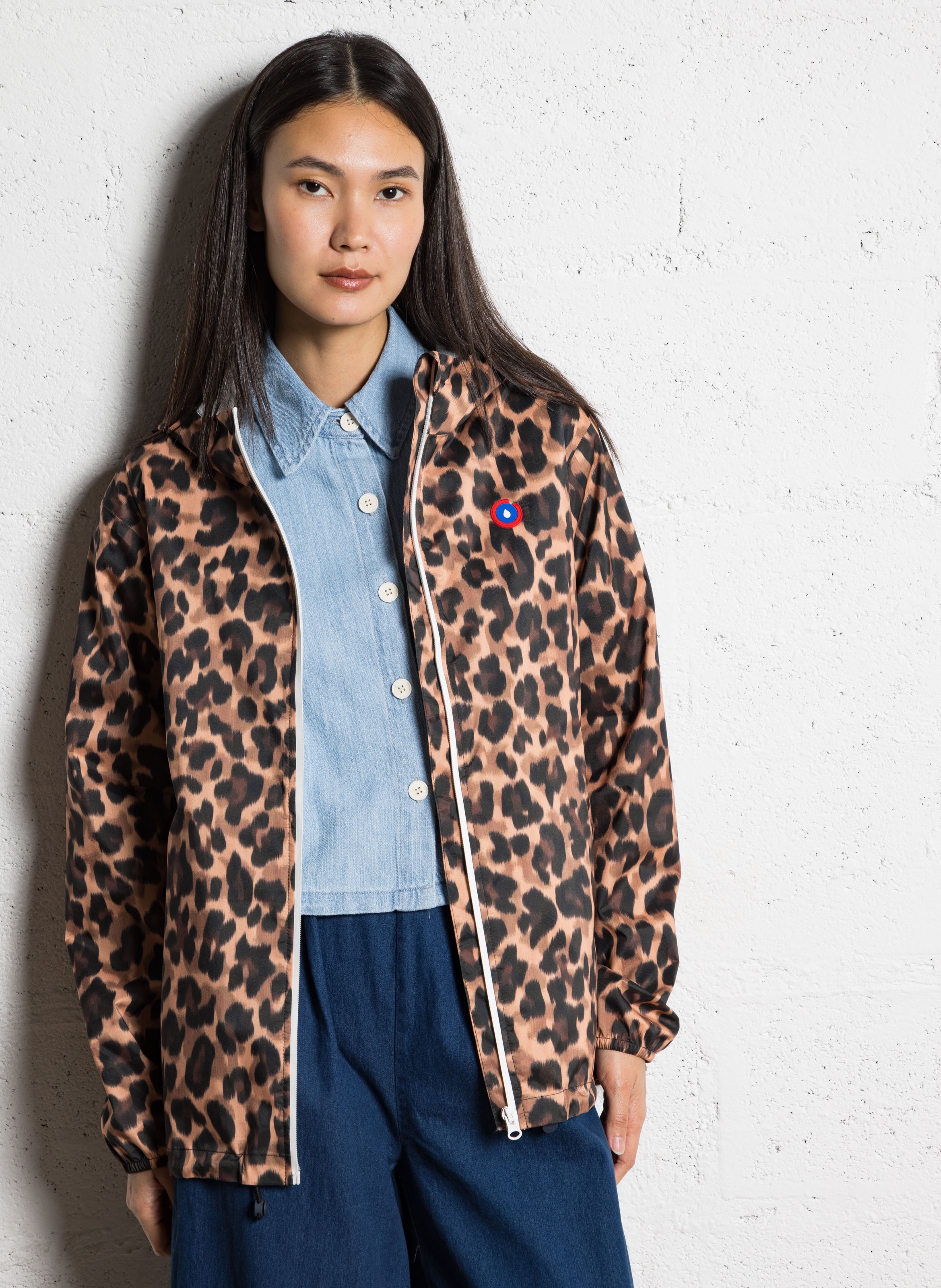 Coupe-vent droit à capuche FLOTTE Marron