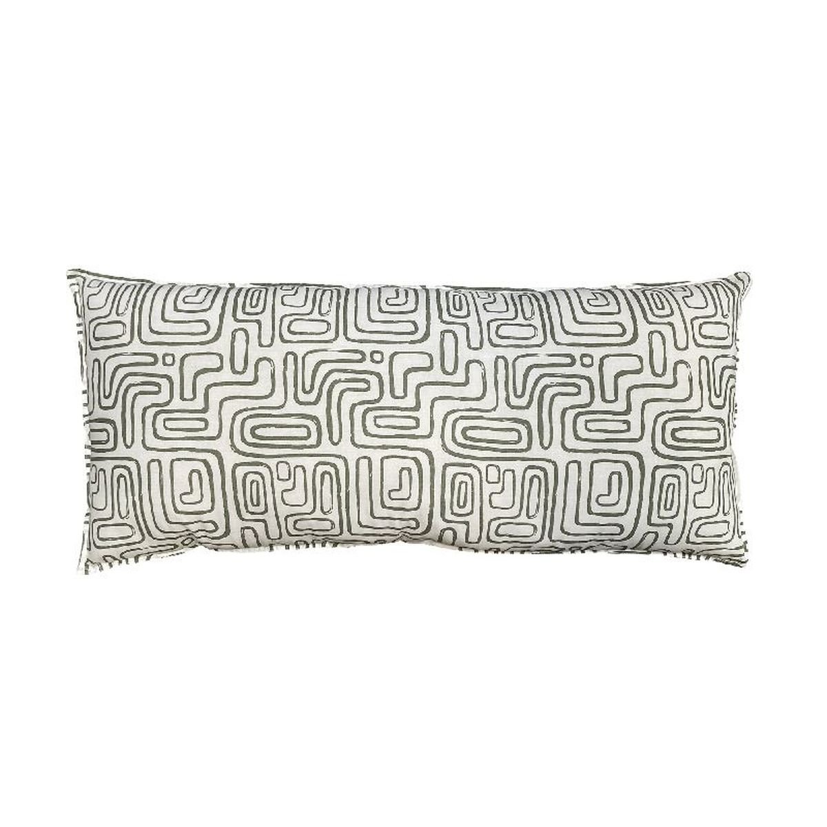 Rectangular printed cotton cushion TODAY LINGE DE MAISON White