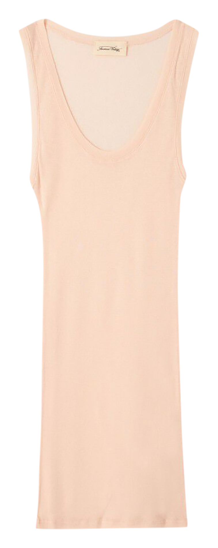 Round-neck cotton tank top MASSACHUSETTS Biscuit vintage