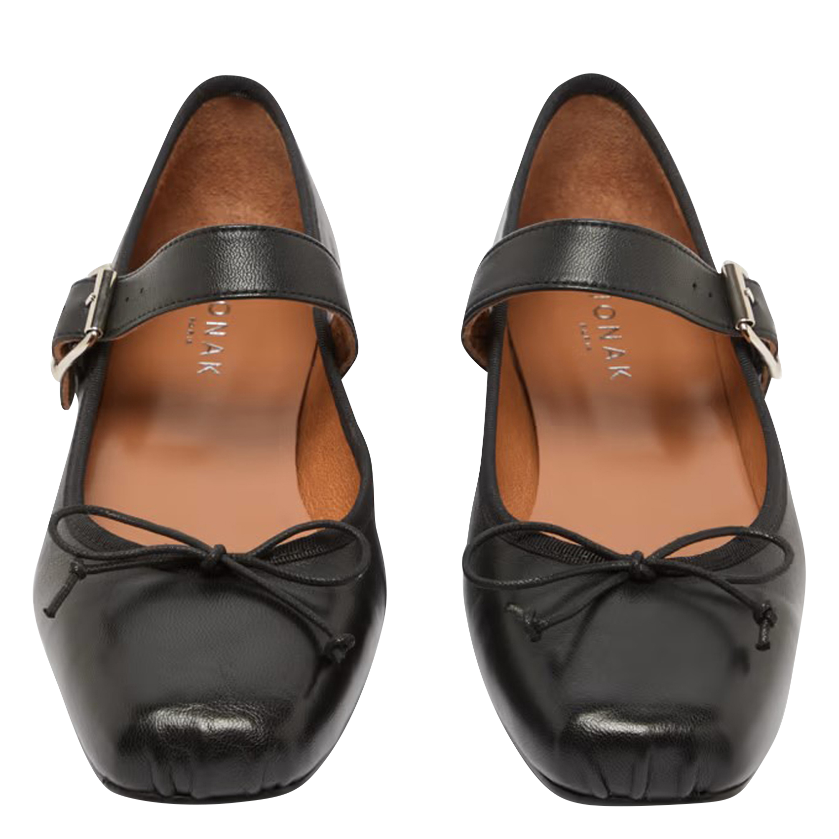 Ballerines en cuir JONAK Noir