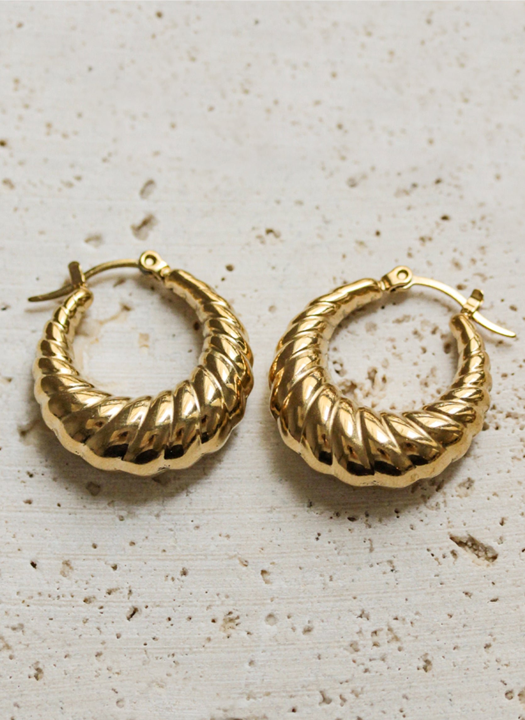 Hoops earrings AEC Paris Golden