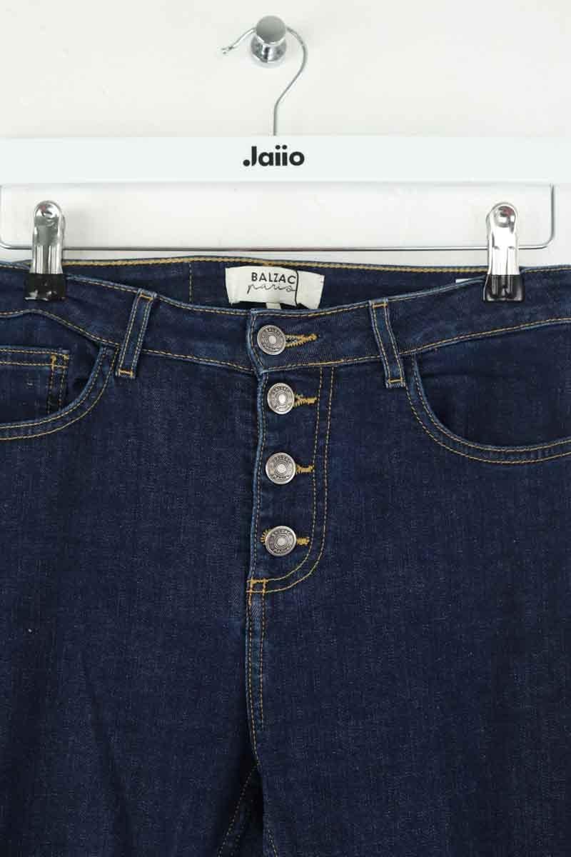 Cotton skinny jeans BALZAC PARIS - Seconde Main Blue