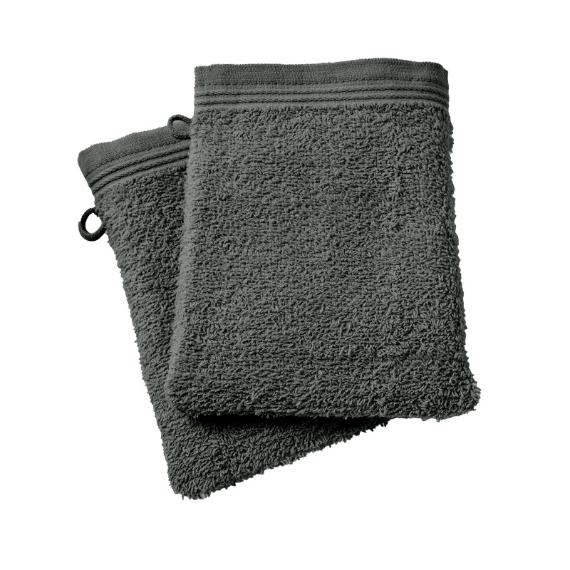 Set of 2 washcloths COTON PUR