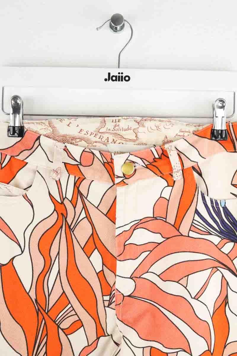 Cotton straight jeans LA PRESTIC OUISTON- Seconde Main Orange