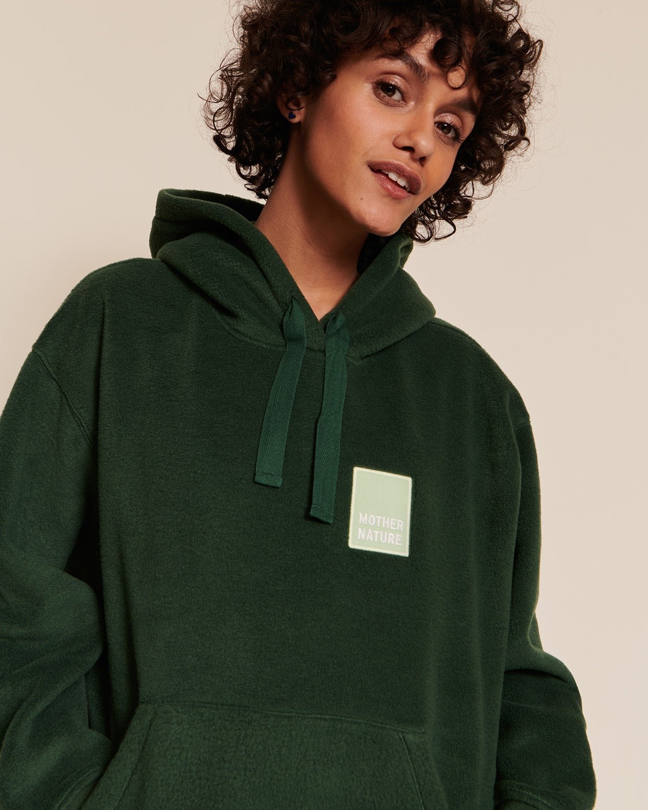 The Mother Nature recycled fleece hoodie EMOI EMOI Green