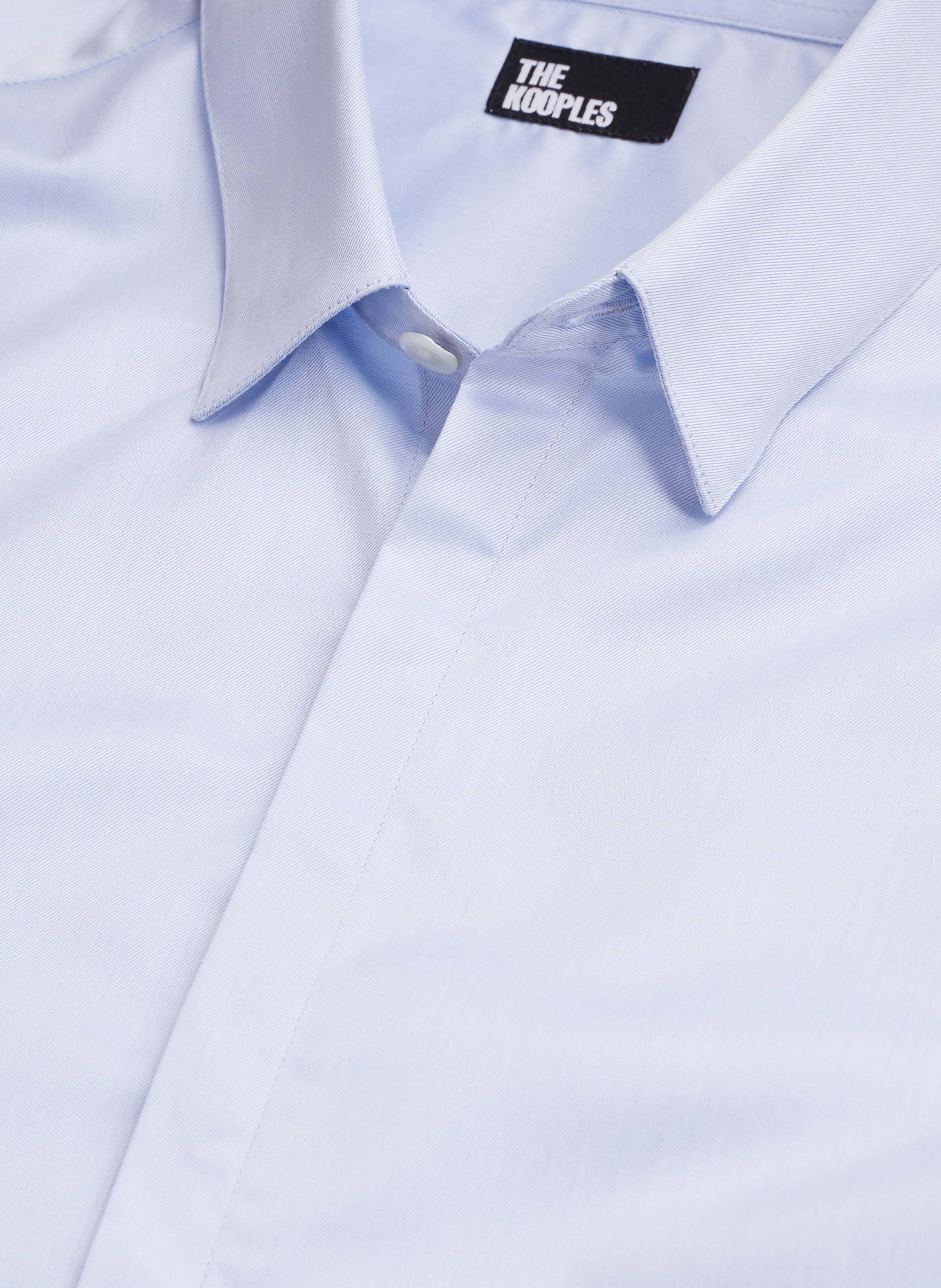 Cotton shirt with classic collar THE KOOPLES Blue