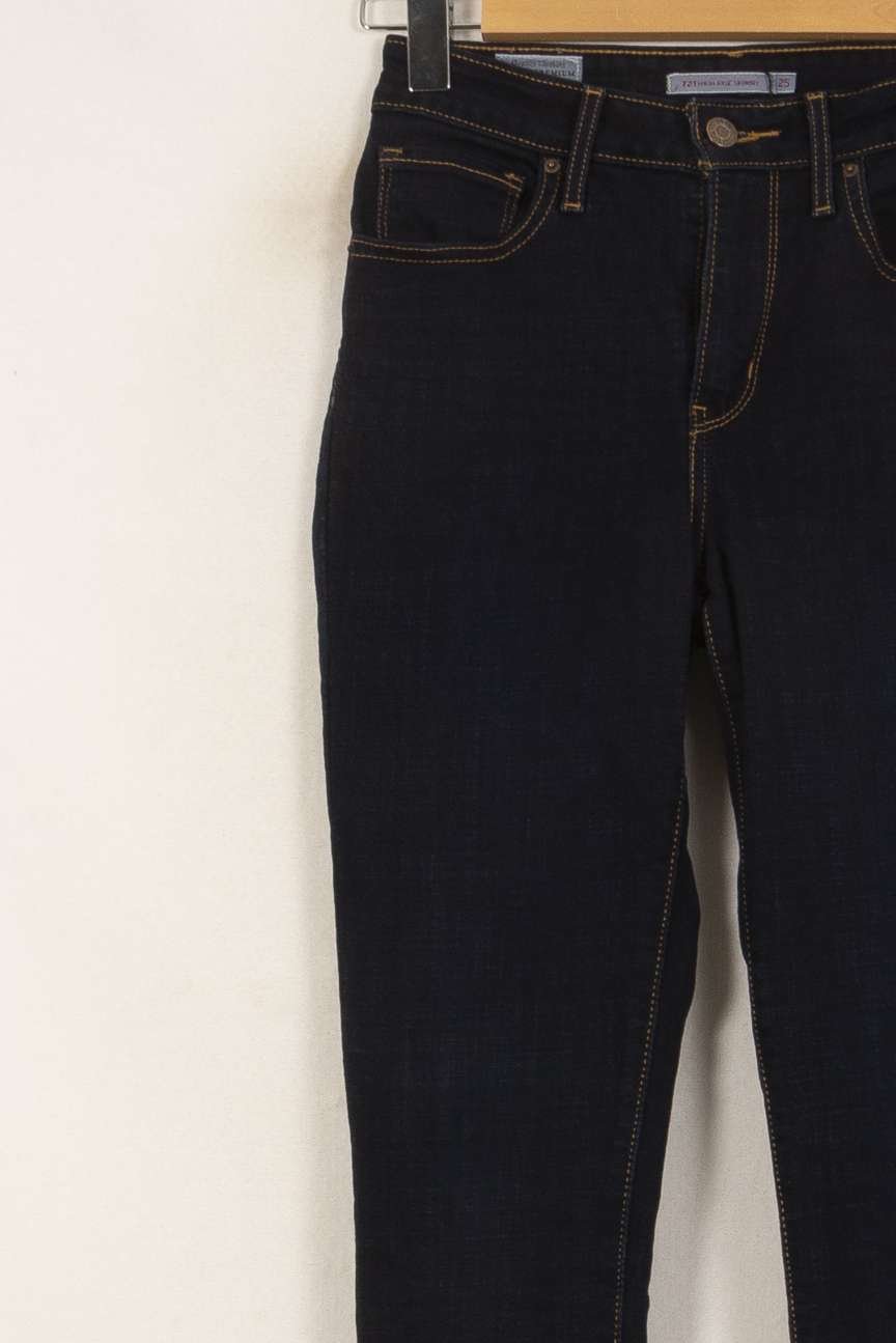 Cropped slim jeans with studs LEVI'S - Seconde main Blue