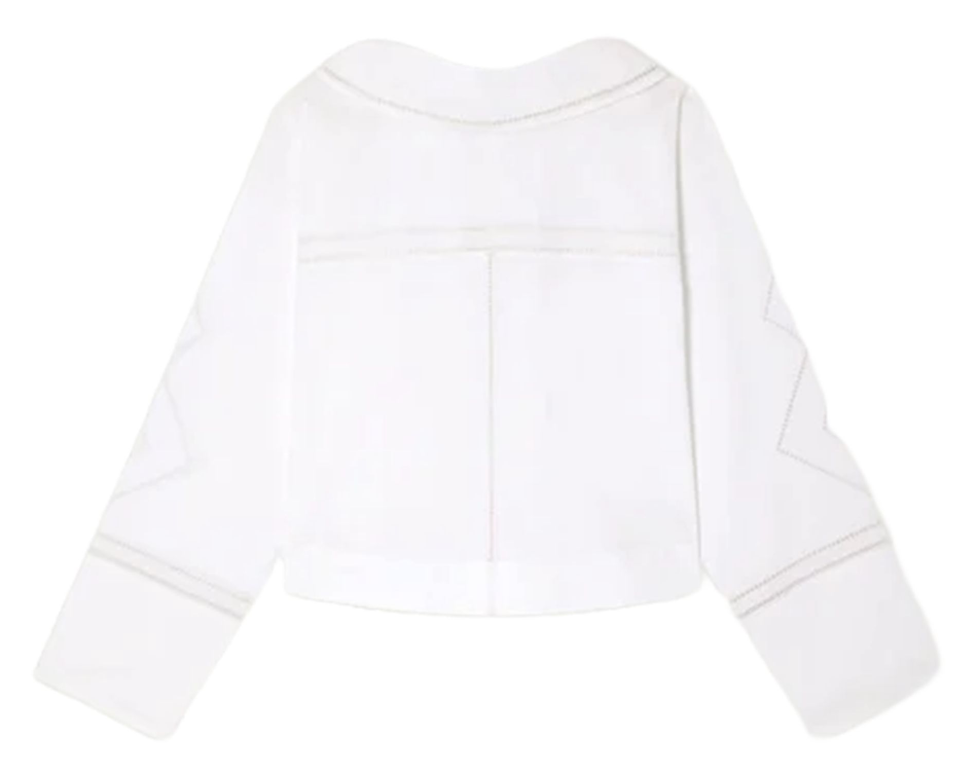 Gerades Baumwollhemd mit Stickerei SOEUR Weiss