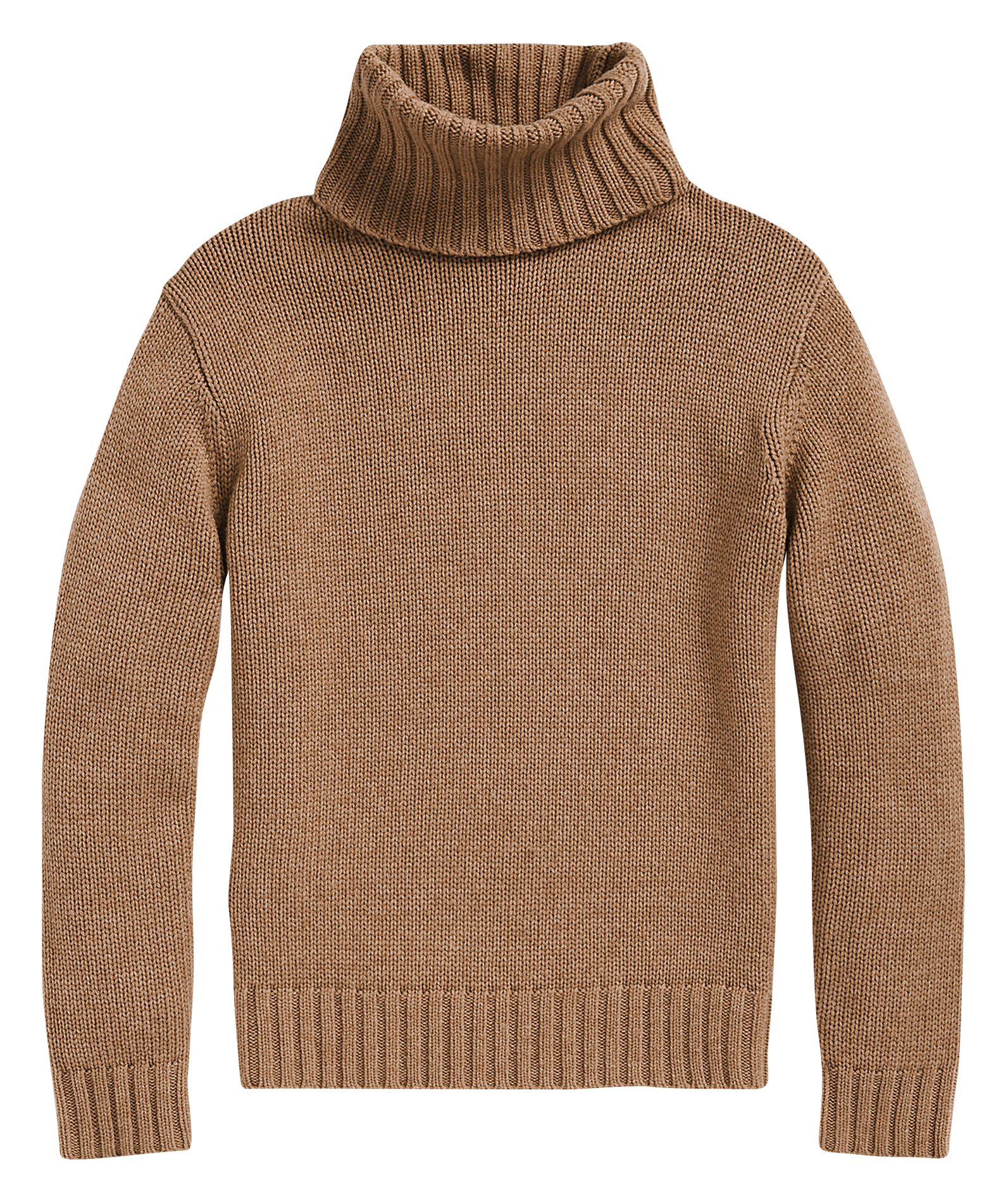 Pull oversize col roulé en laine et cachemire POLO RALPH LAUREN Beige