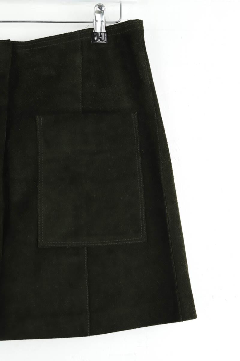 Mini jupe en daim ISABEL MARANT ÉTOILE - SECONDE MAIN Vert