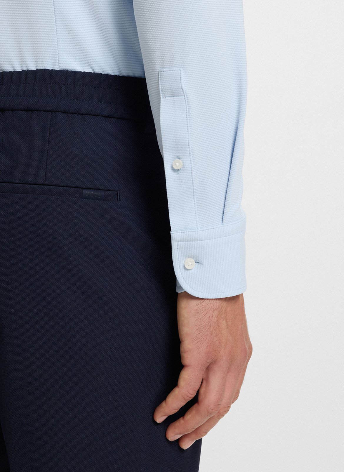 Slim-fit shirt with classic collar BOSS Blue