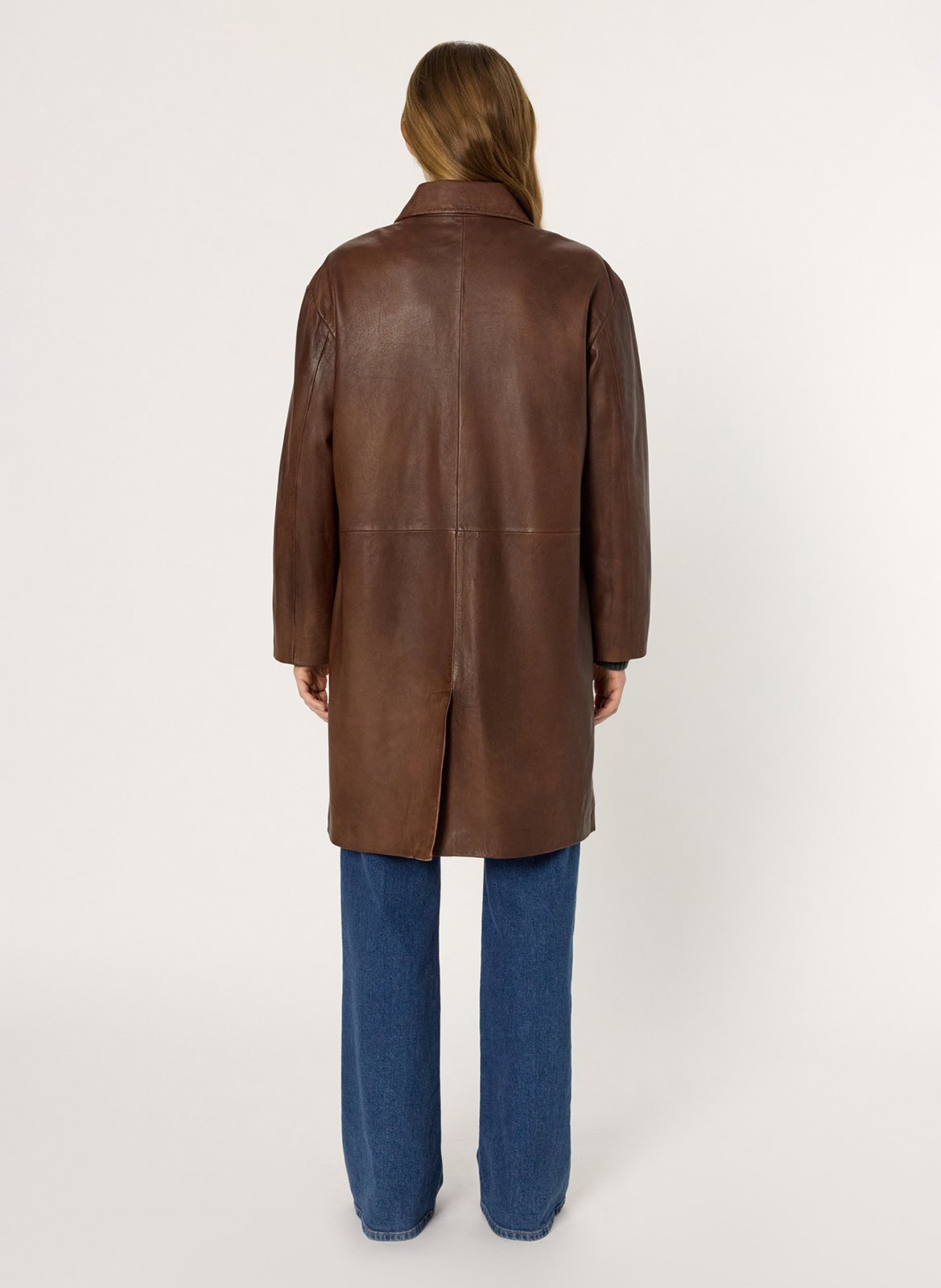 Lange Lederjacke GERARD DAREL Braun