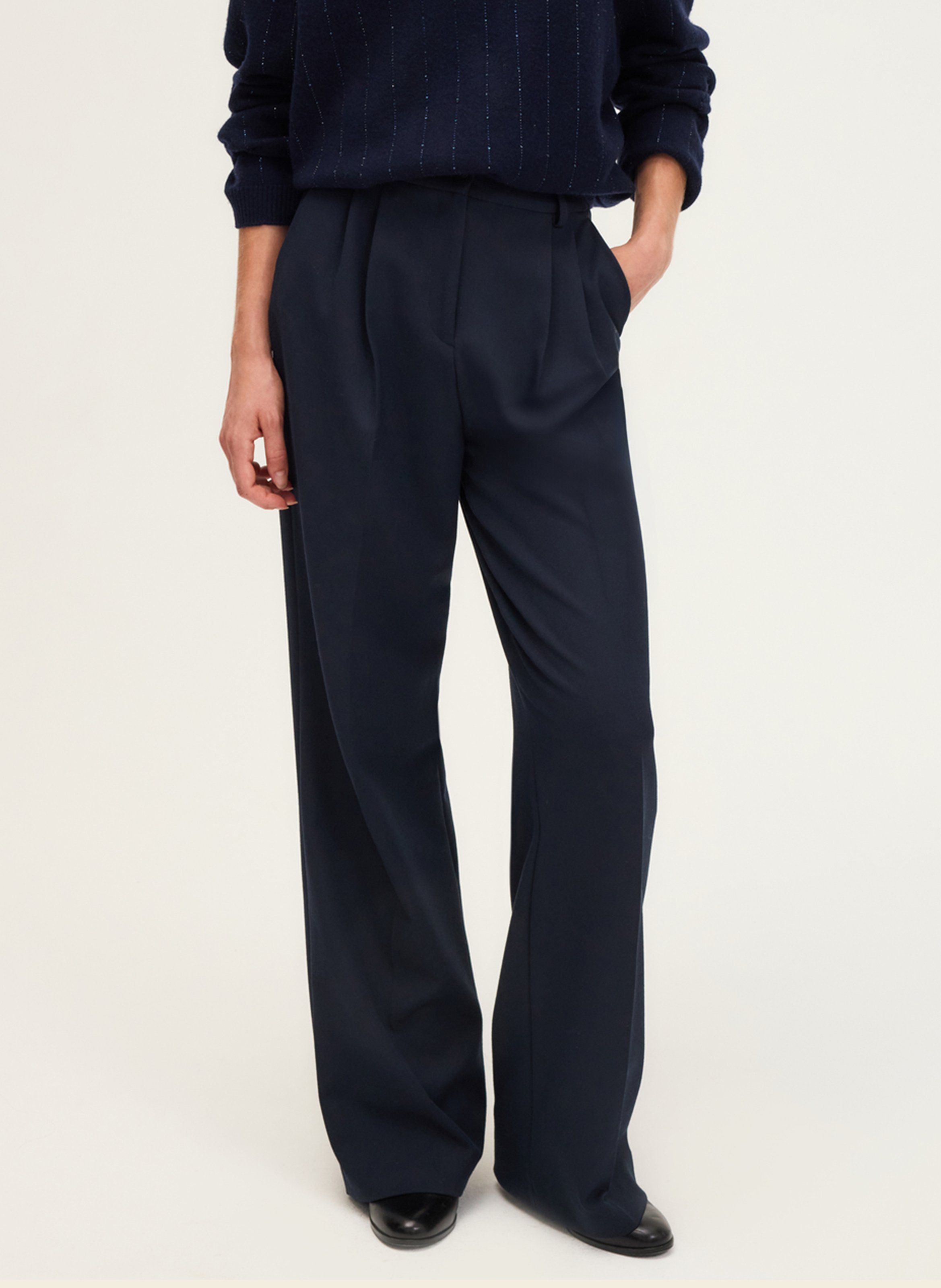 Wide trousers PABLO Blue