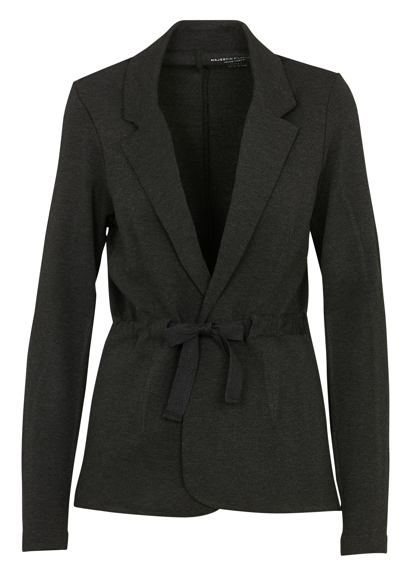 Vest met reverskraag MAJESTIC FILATURES Grijs