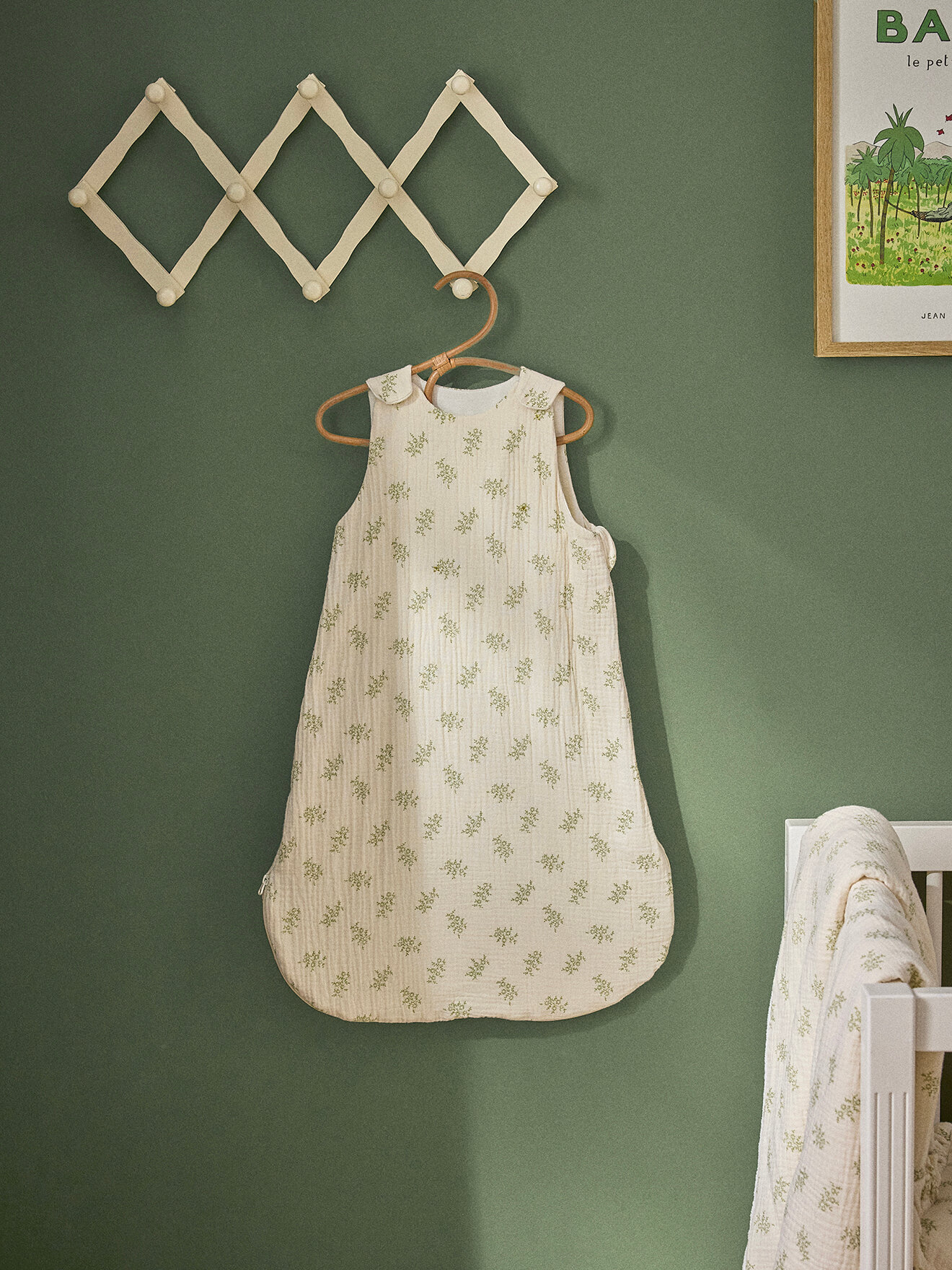 Light organic cotton muslin sleeping bag "abby" - tog 1 CYRILLUS Beige