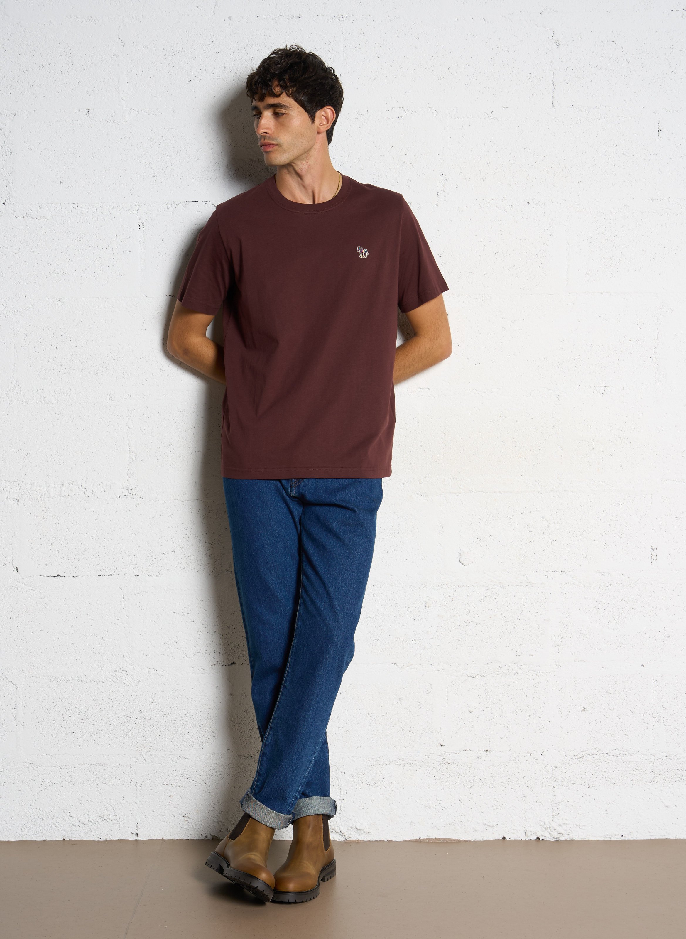 Round-neck organic cotton T-shirt PAUL SMITH Blue