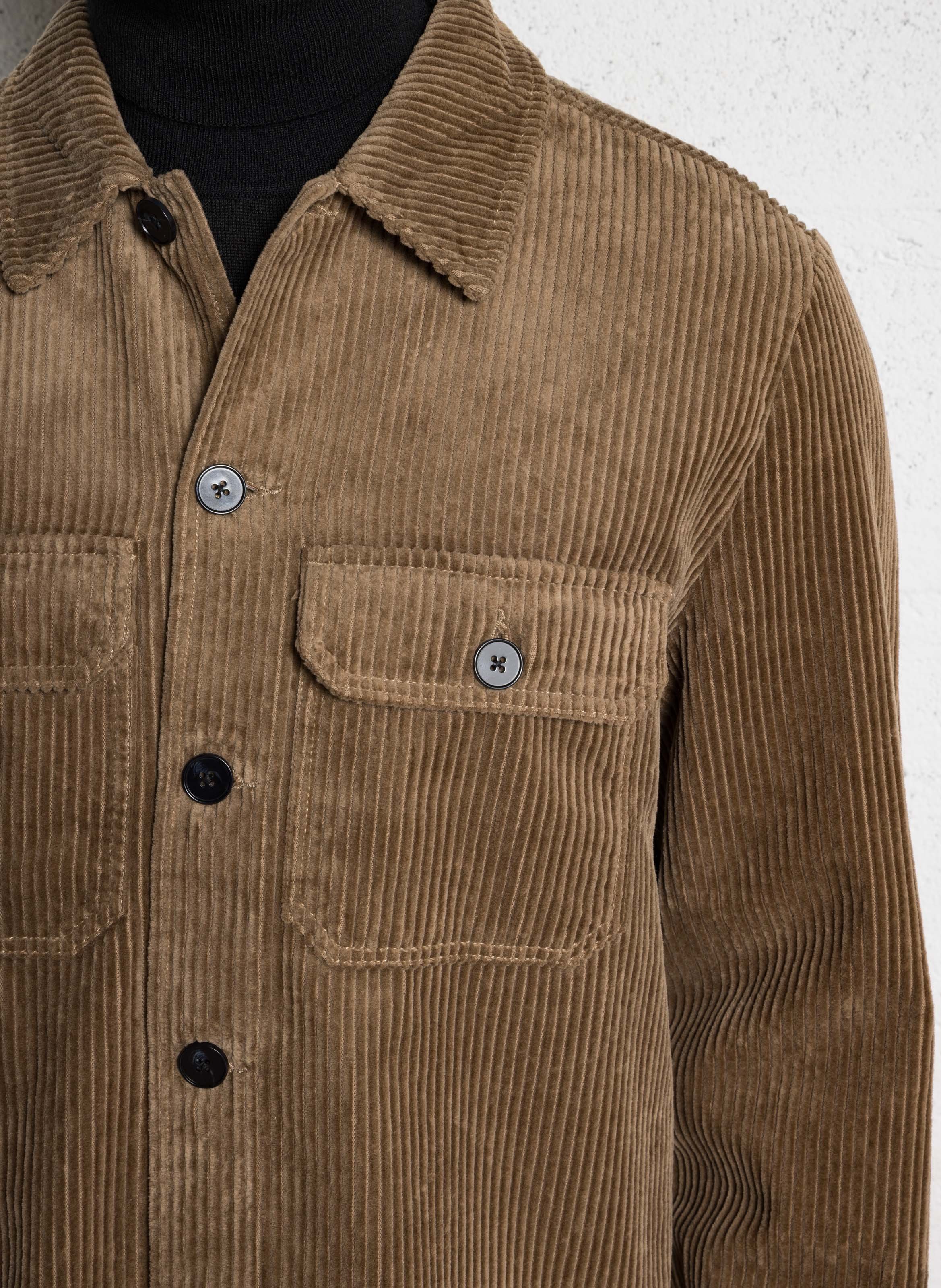 Surchemse droite col classique en coton MINIMUM Beige