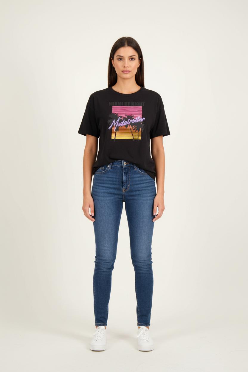 Tee-shirt MODETROTTER - Seconde Main Noir