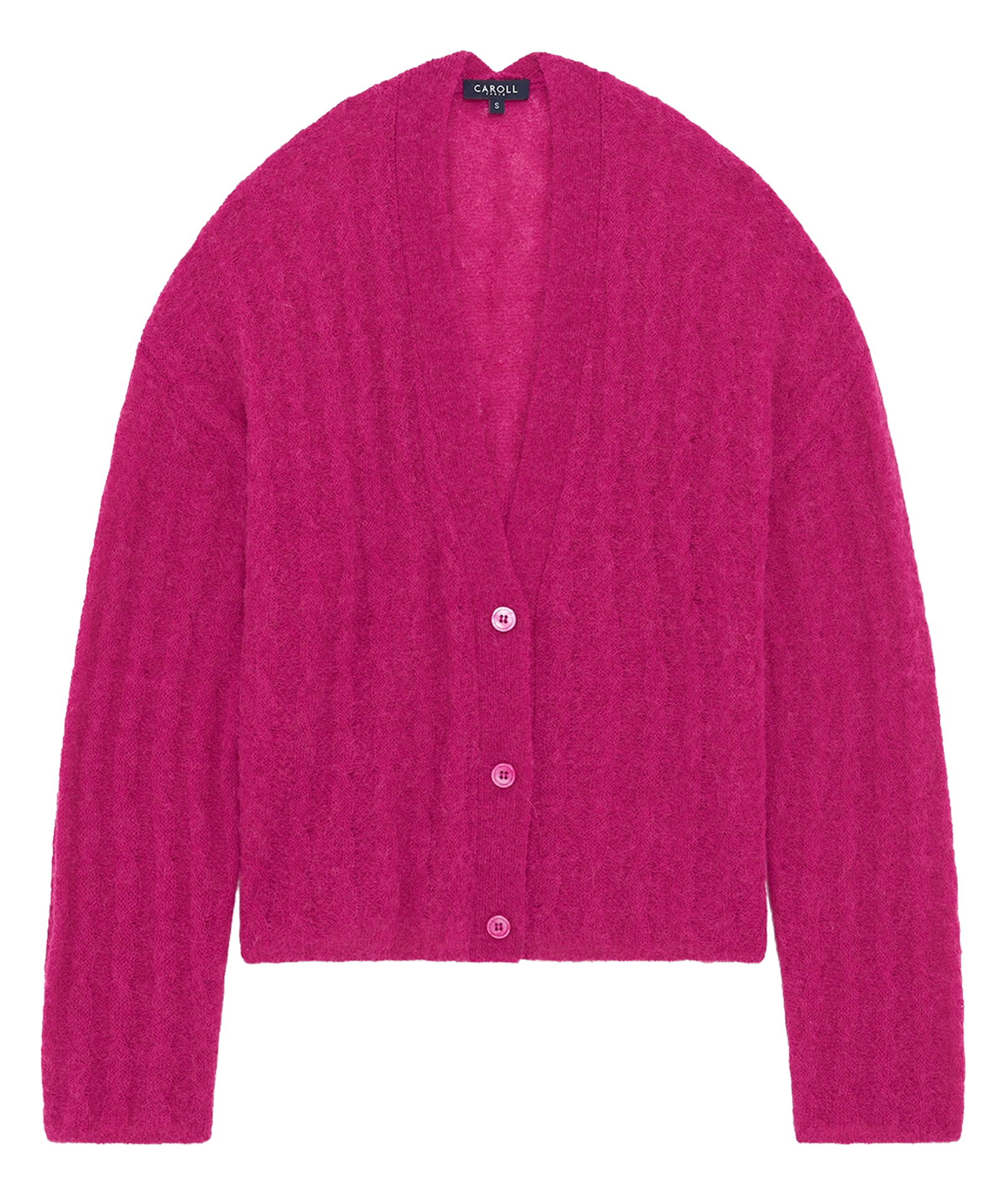 Gilet col v CAROLL Rose