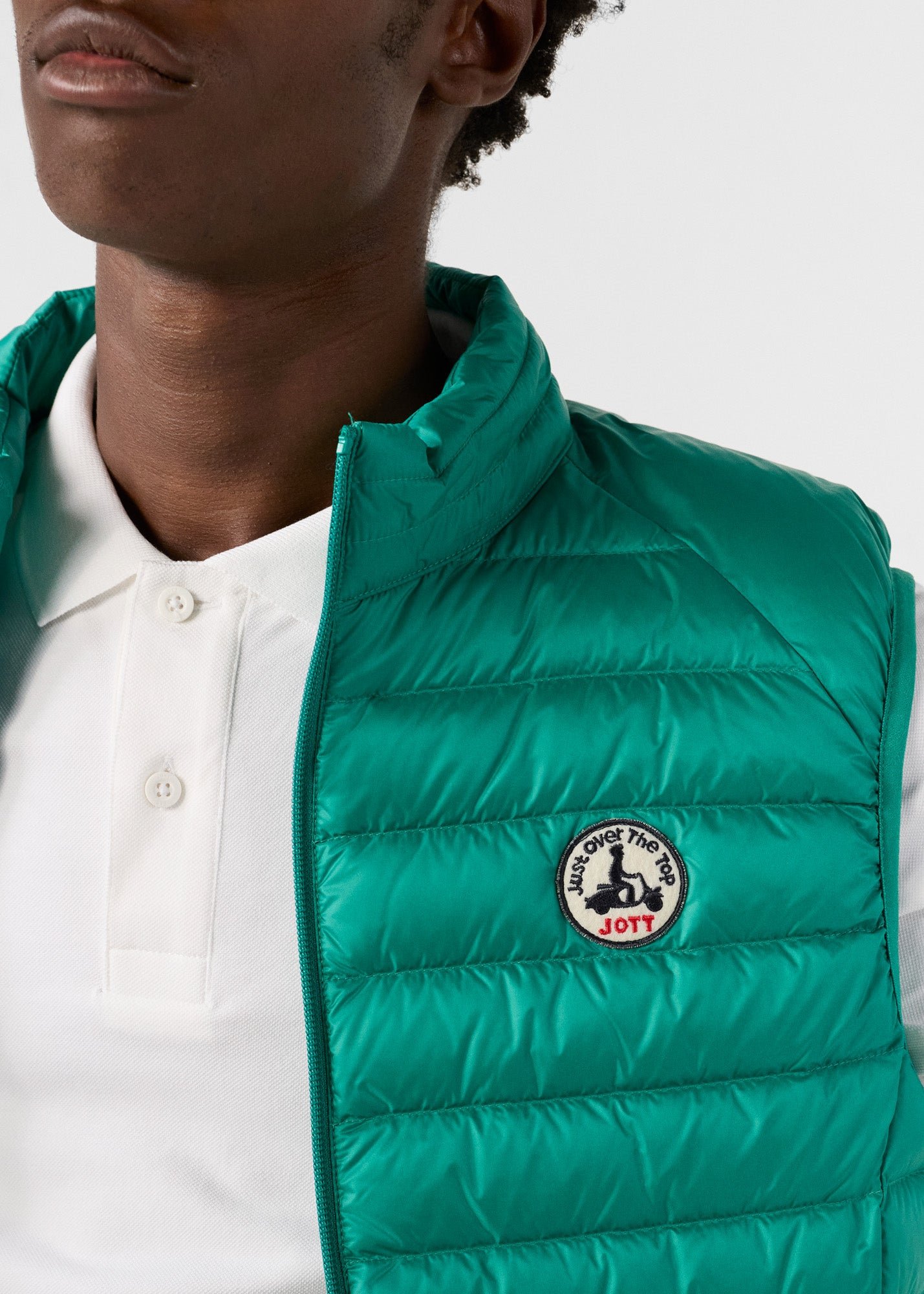 Sleeveless puffer jacket Tom JOTT Green